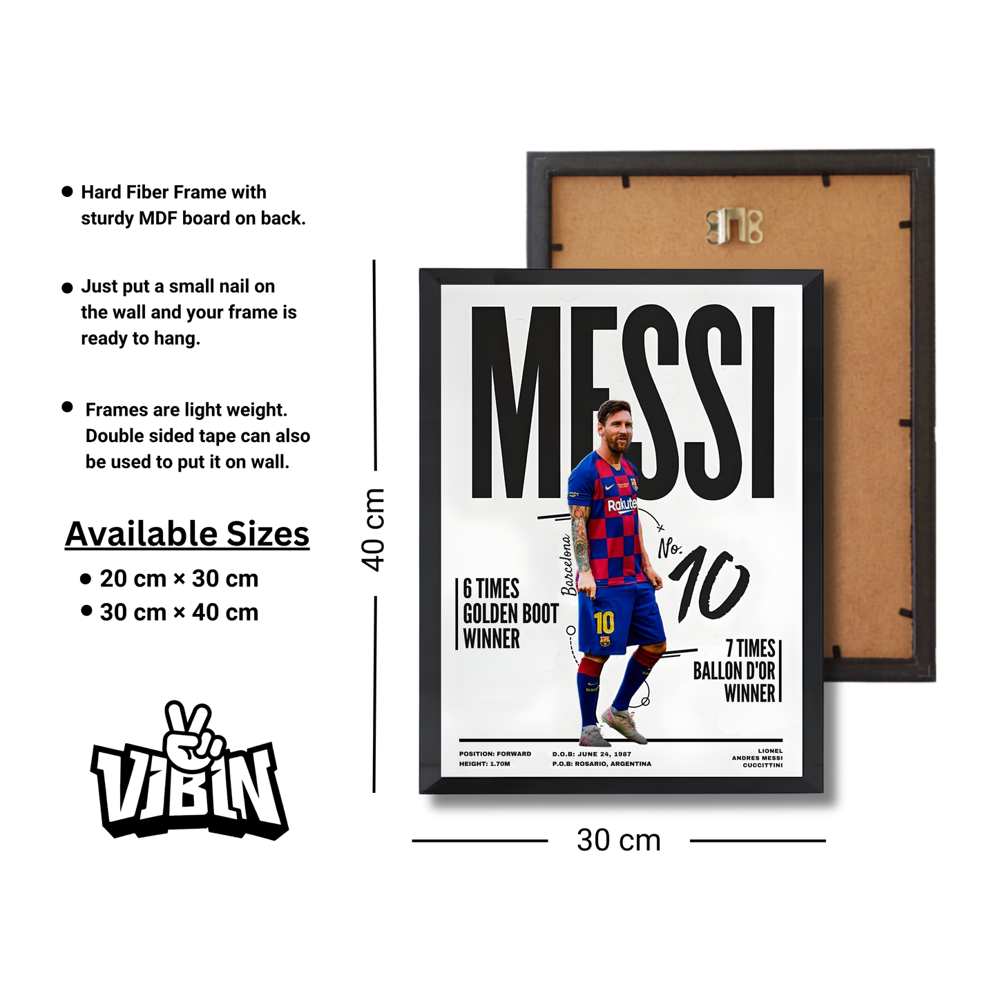 Messi Football Poster #117