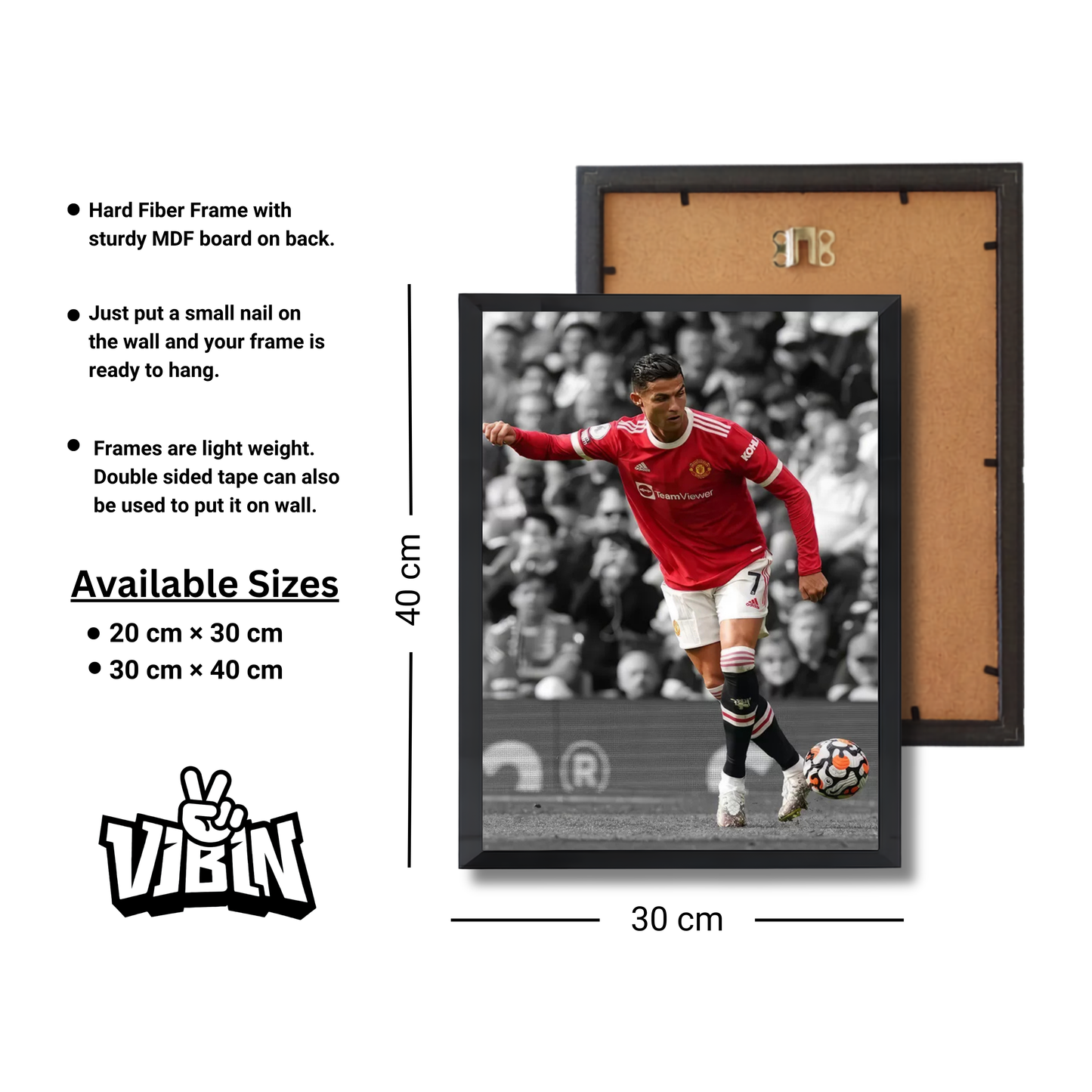 Cristiano Ronaldo Football Poster #119
