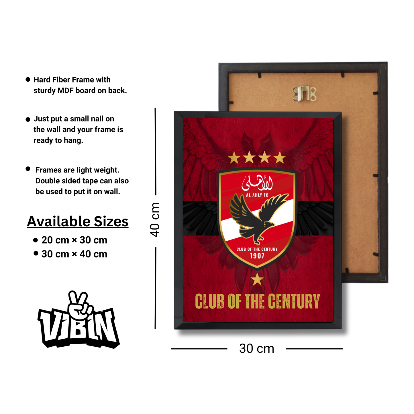 AL-AHLY Club of the century Football Poster #128