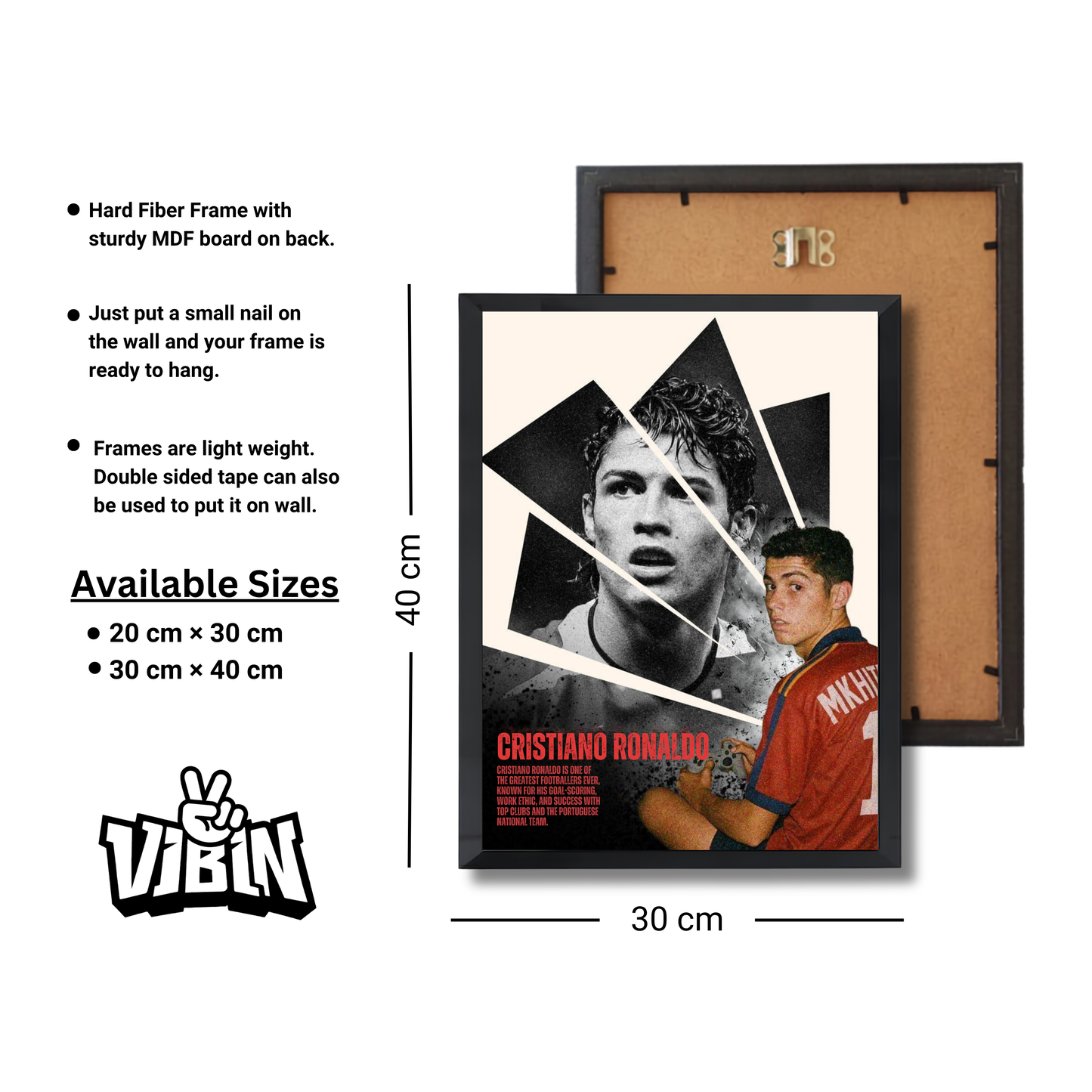 Cristiano Ronaldo Football Poster #130