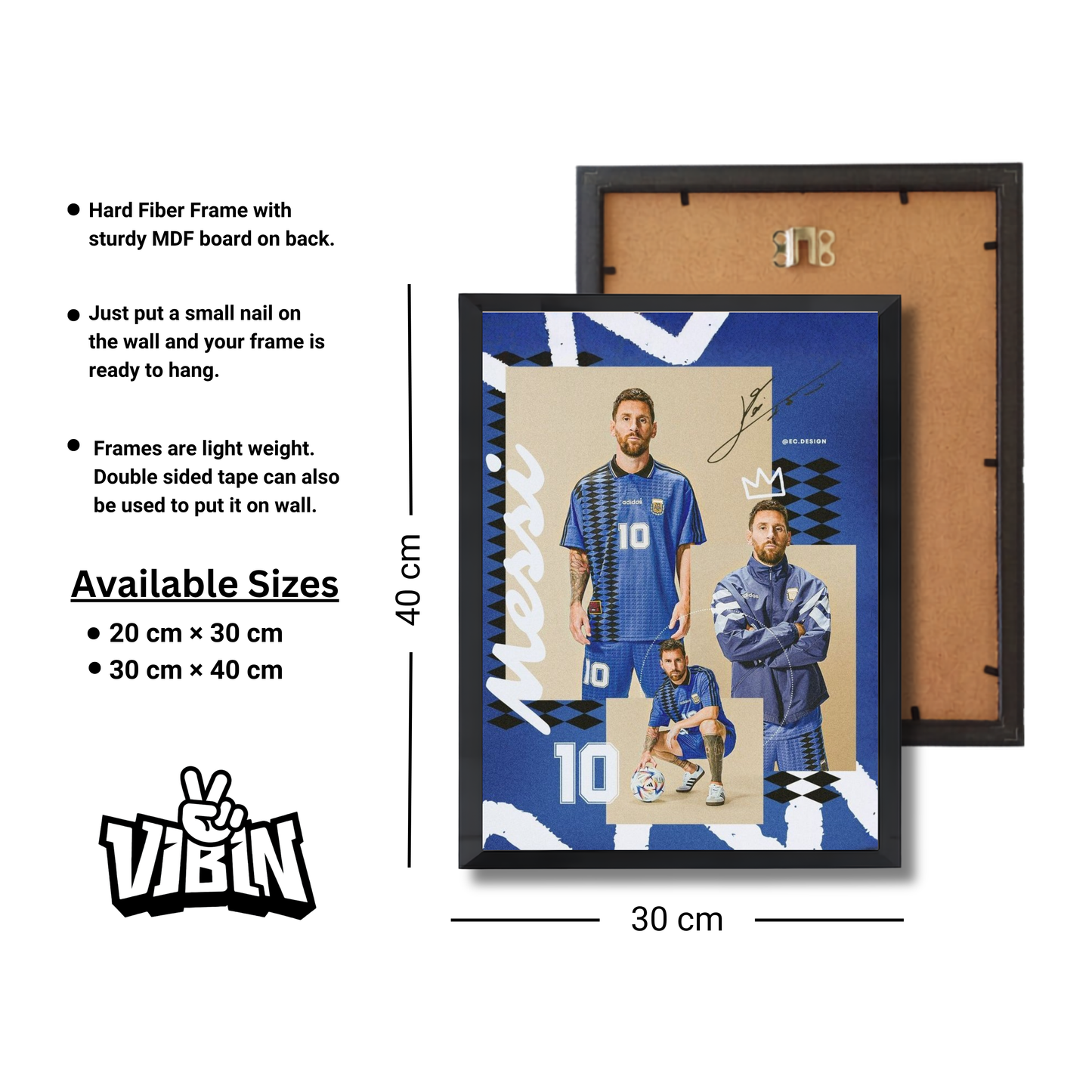 LIONEL MESSI Football Poster #137