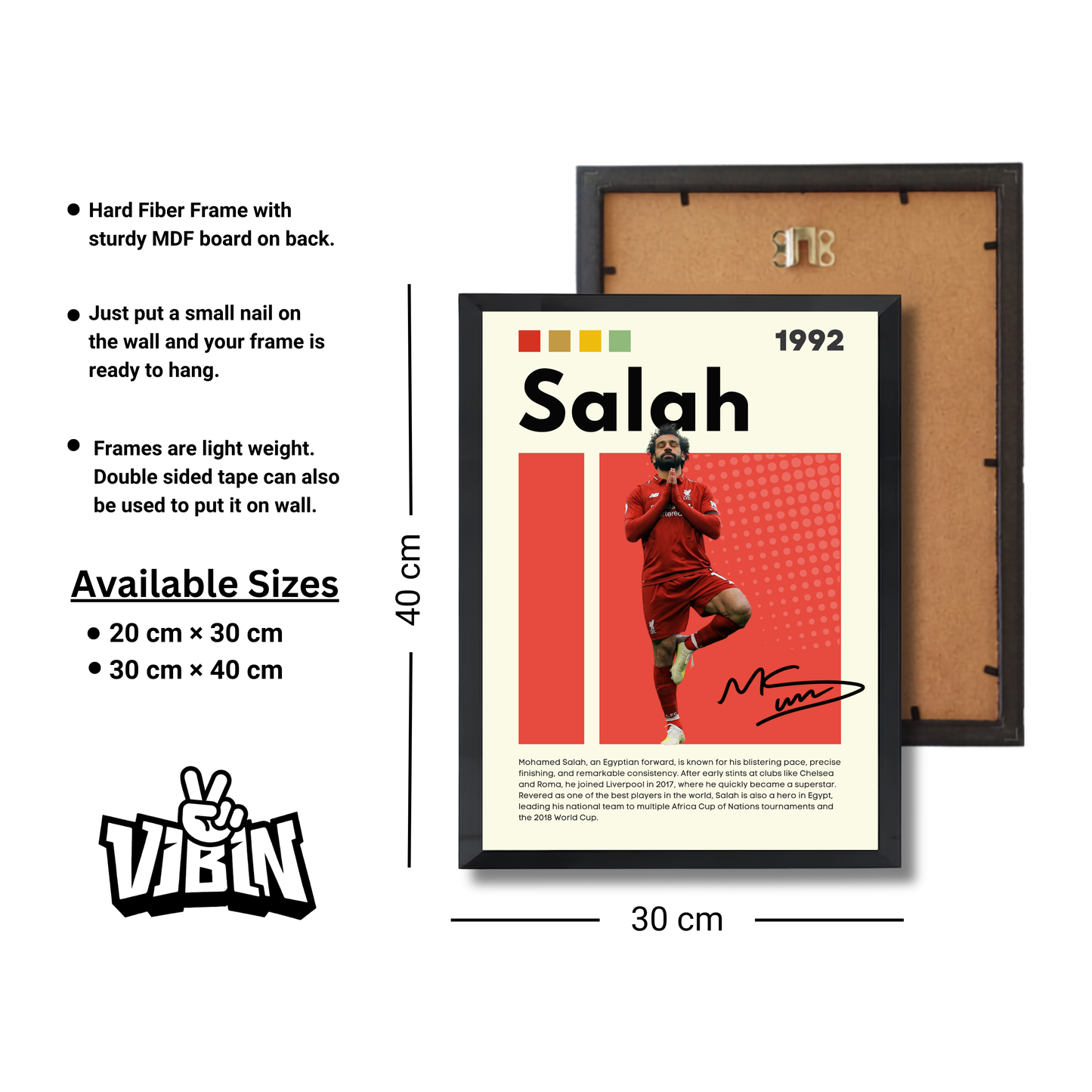SALAH Football Poster #152