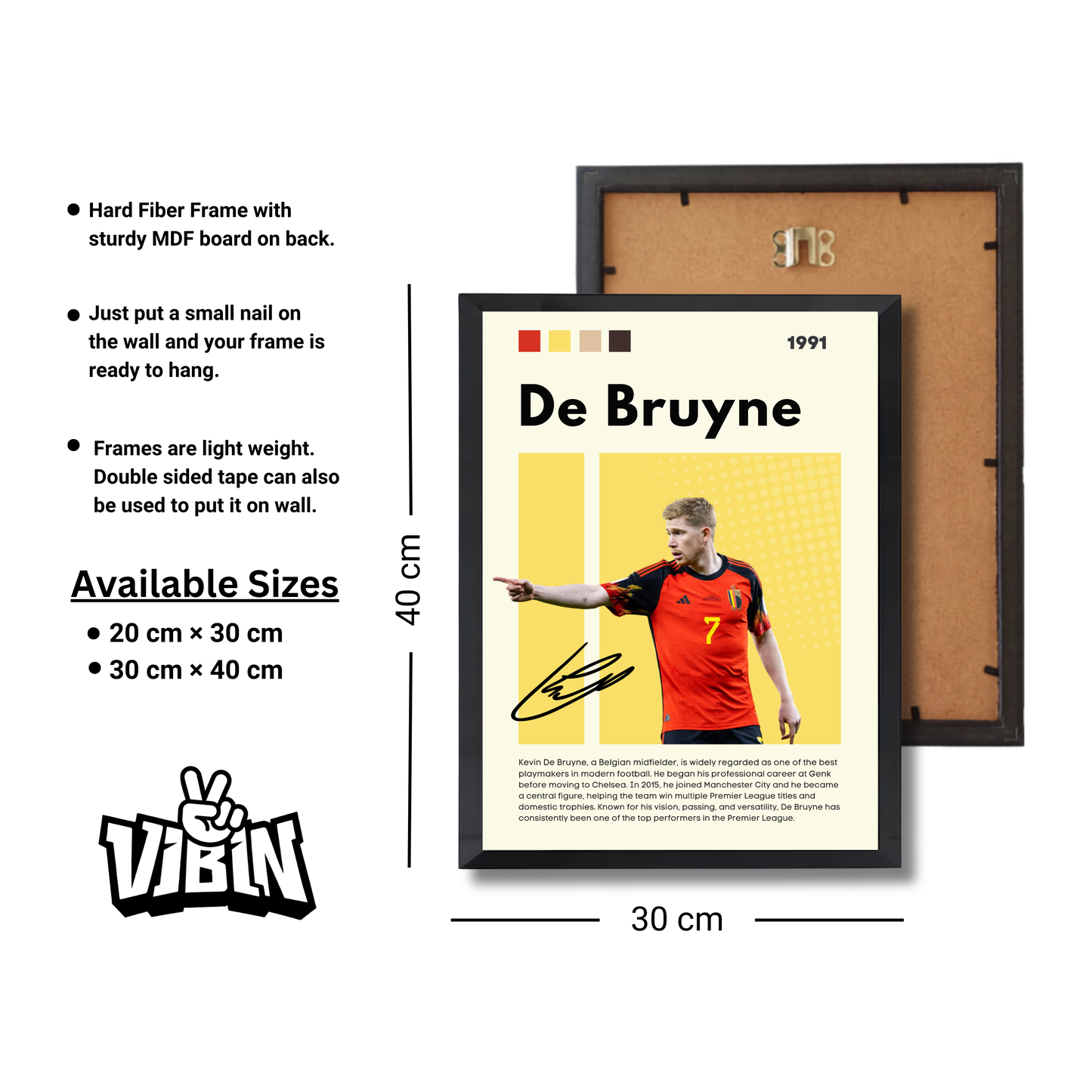 De Bruyne Football Poster #159