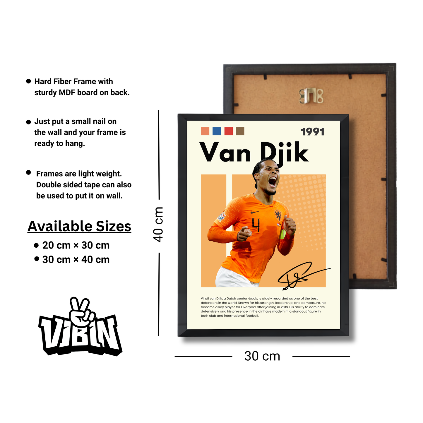 Van Djik Football Poster #165