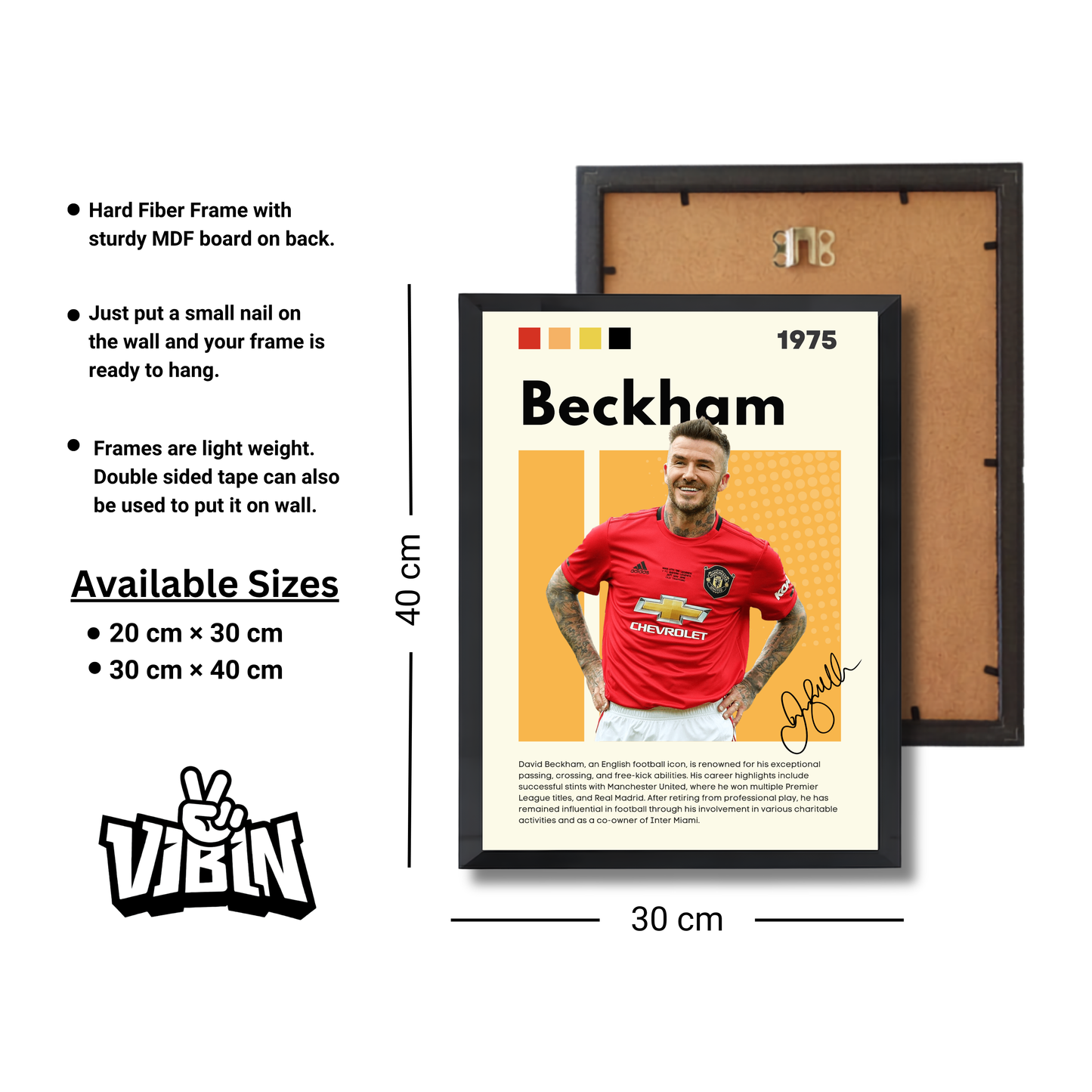 Beckham Football Poster #169