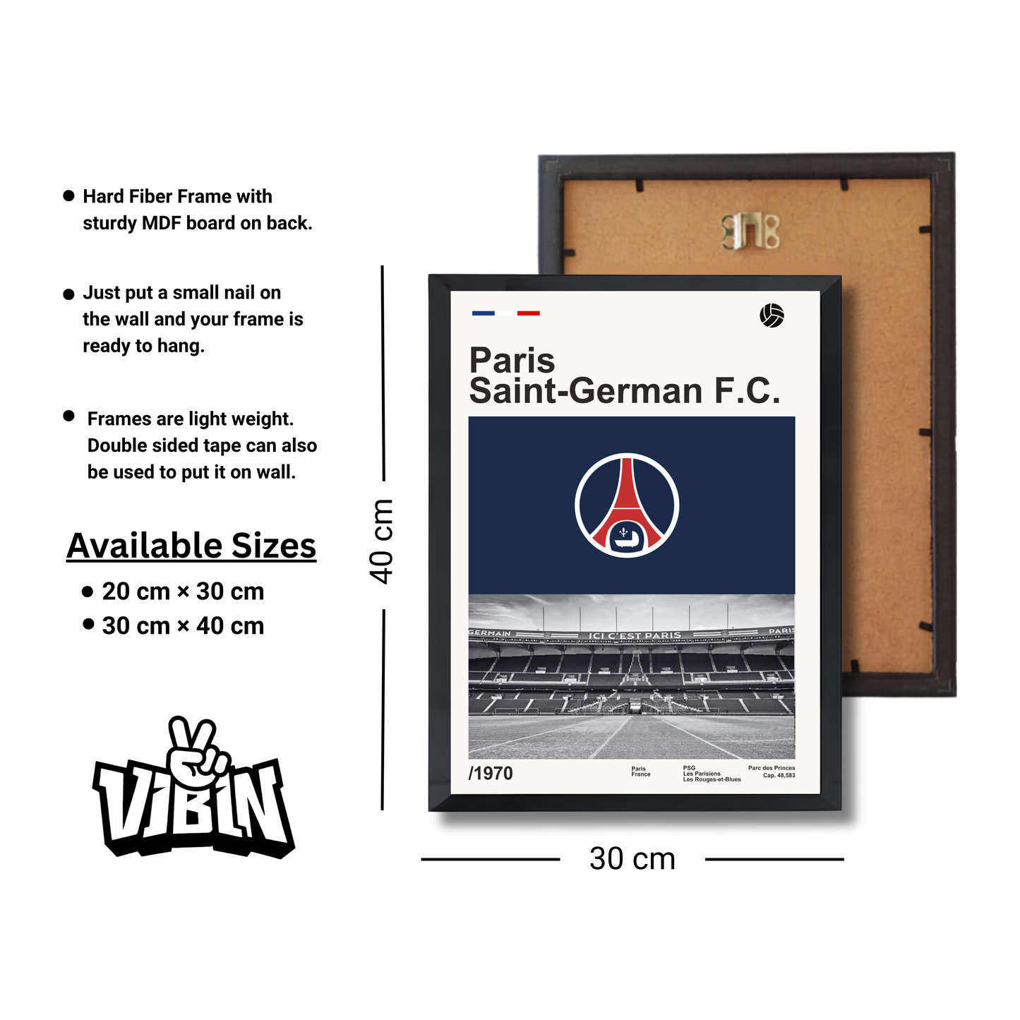 Paris Saint-German F.C. Football Poster #171