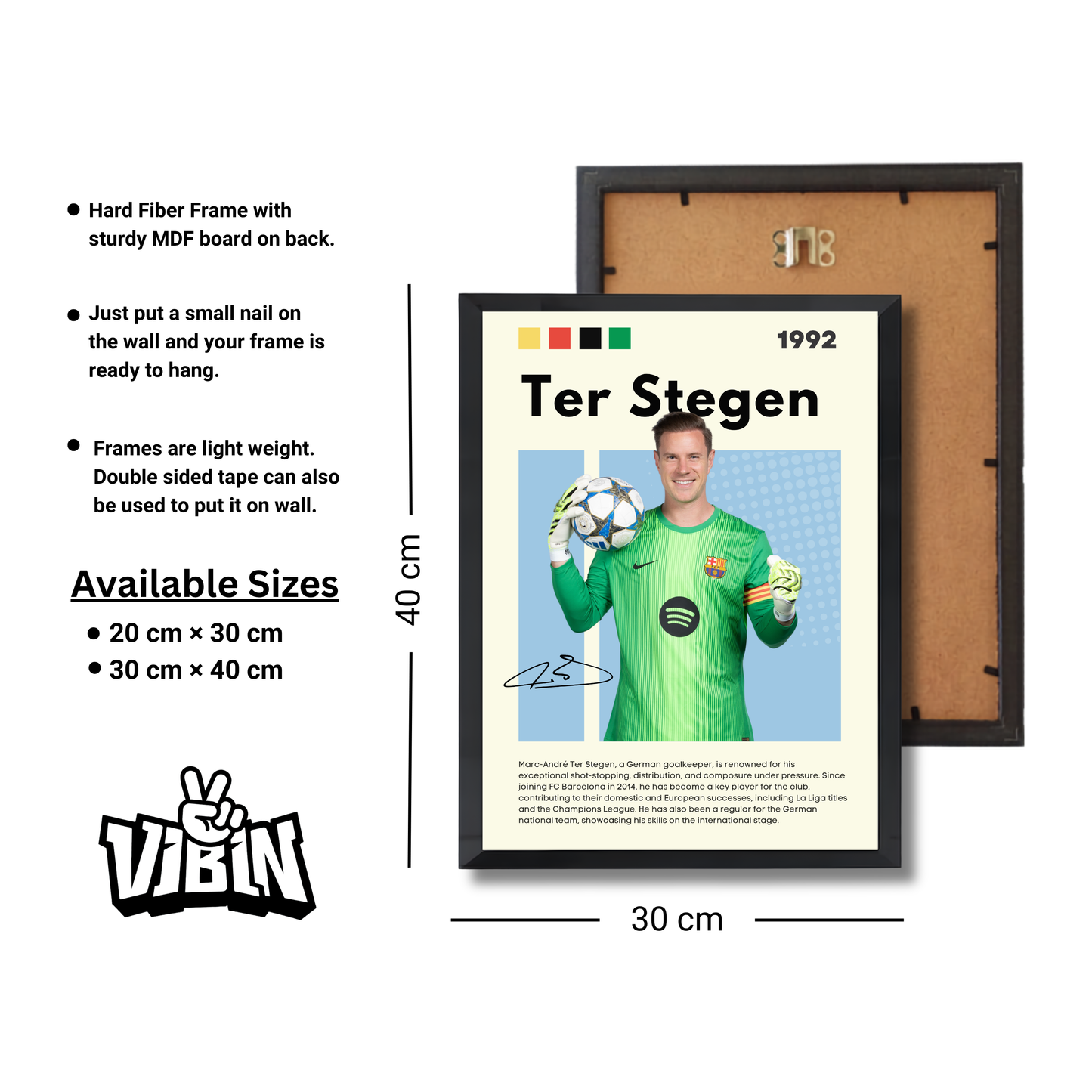 Ter Stegen Football Poster #172