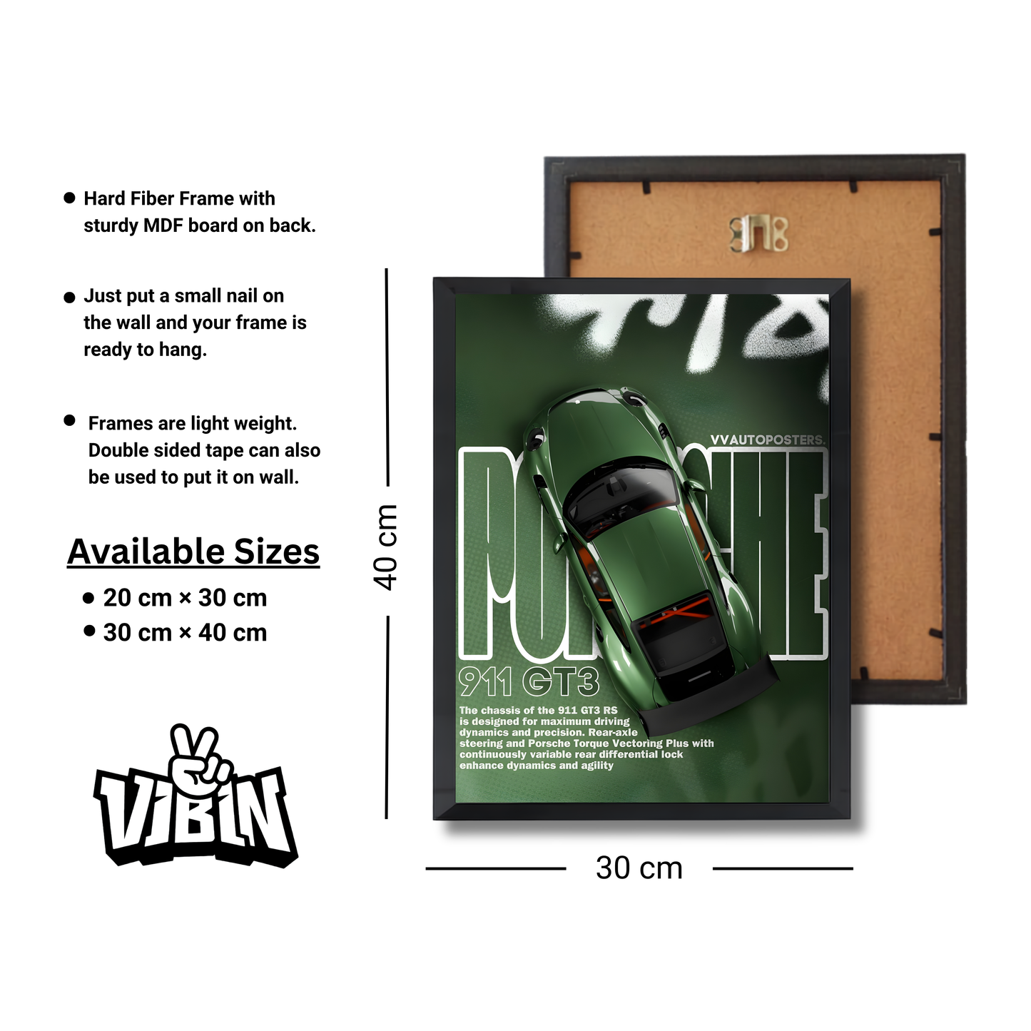 green porche 911 GT3 RS poster #18