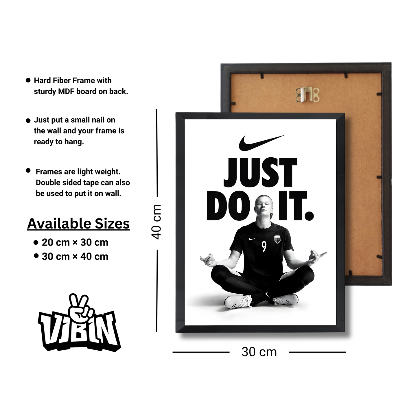 Just Do It -Haaland Football Poster #203