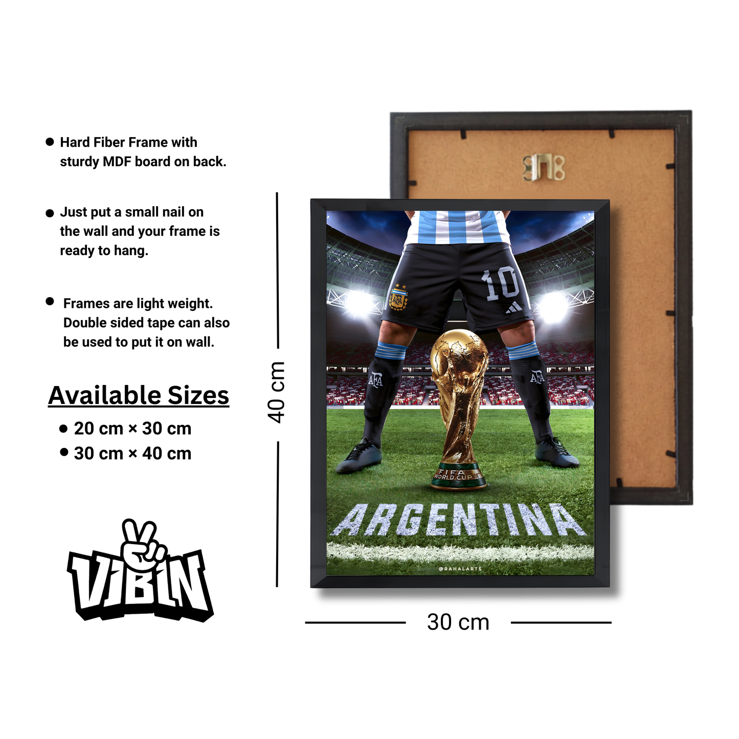 Argentina FIFA WORLD CUP Football Poster #206