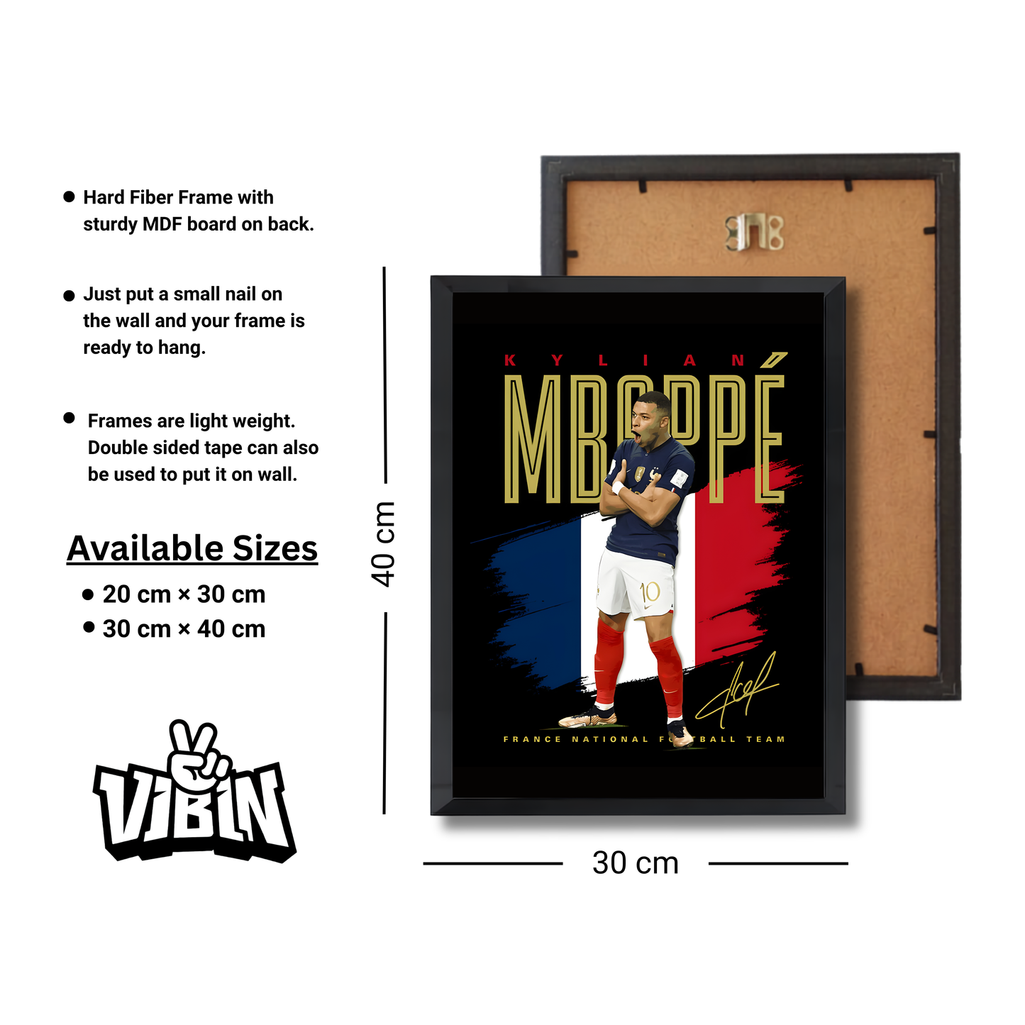 Kylian Mbappé Football Poster #209