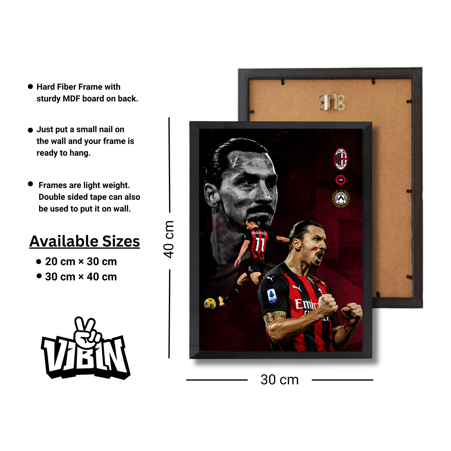 Zlatan Ibrahimović Football Poster #223