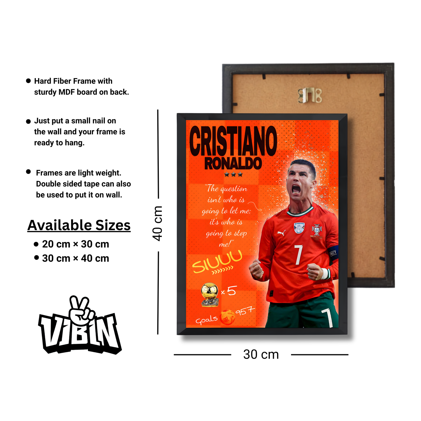 Cristiano Ronaldo Football Poster #238
