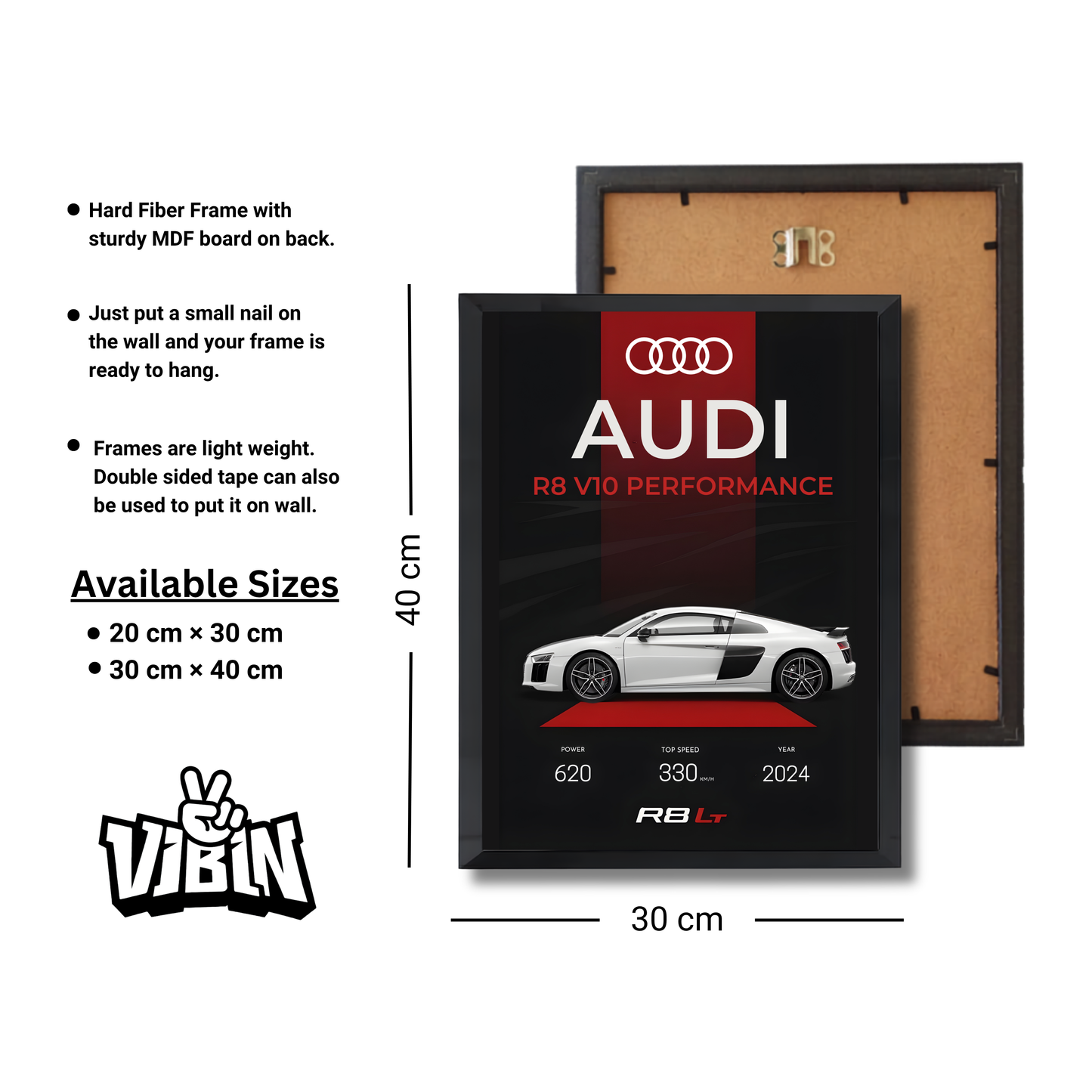 white Audi R8 v10 performance #25