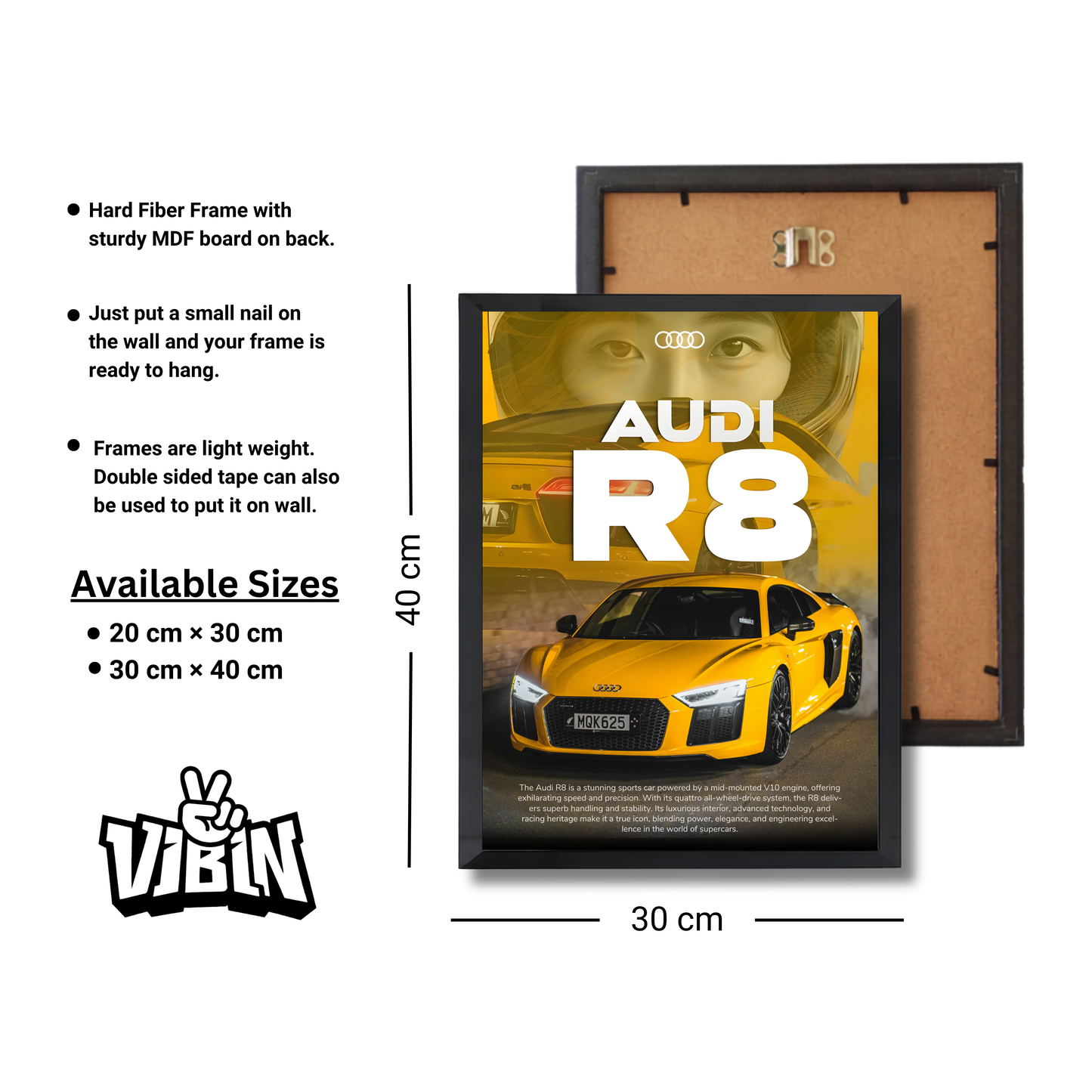 Yellow Audi R8 #27
