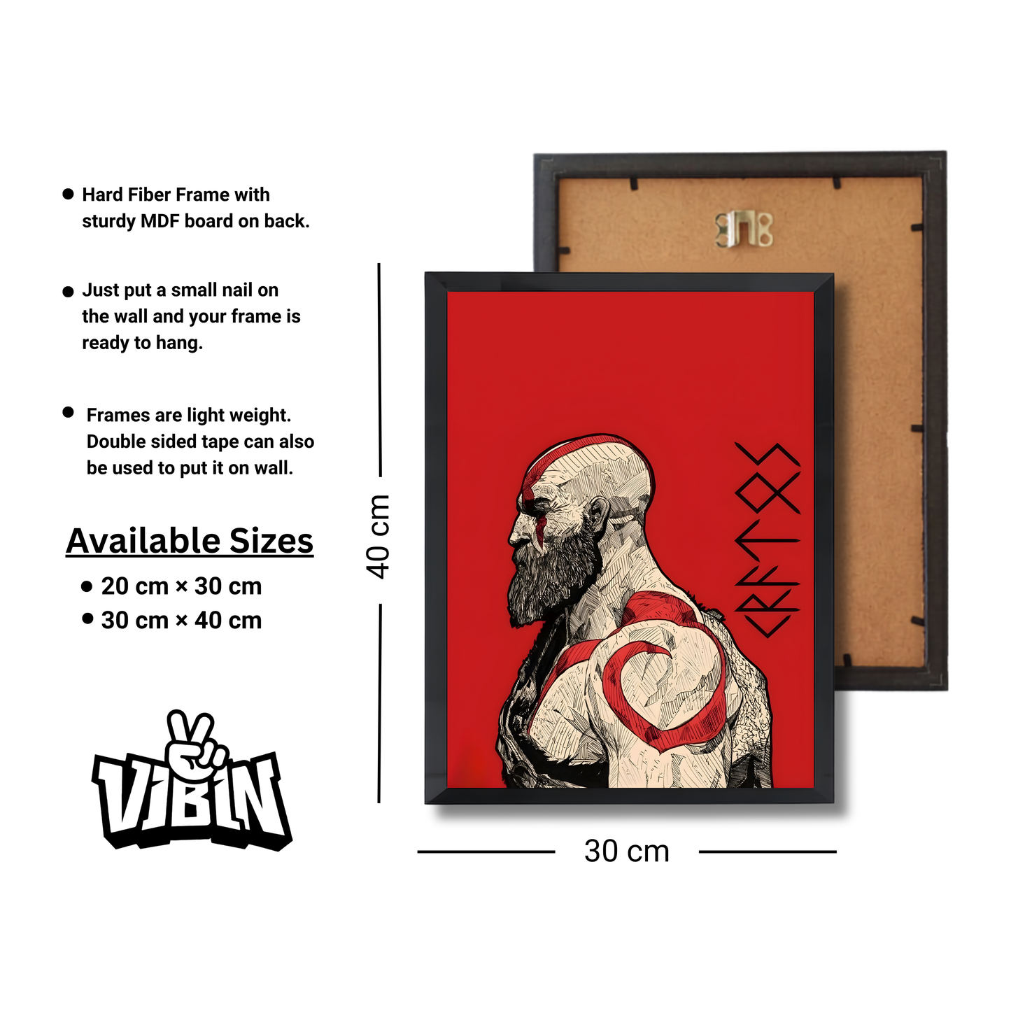 God of war kratos Gaming Poster #291