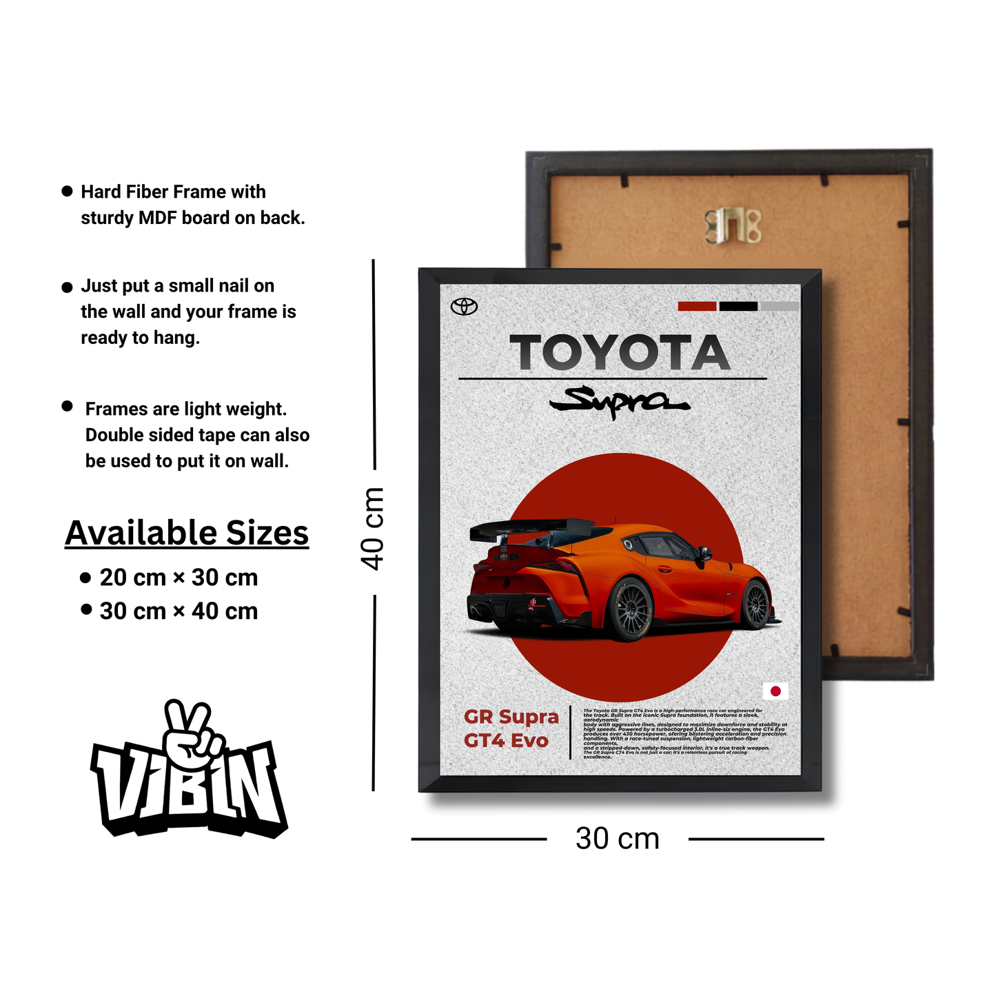 Red Toyota Supra GT4 EVO #35