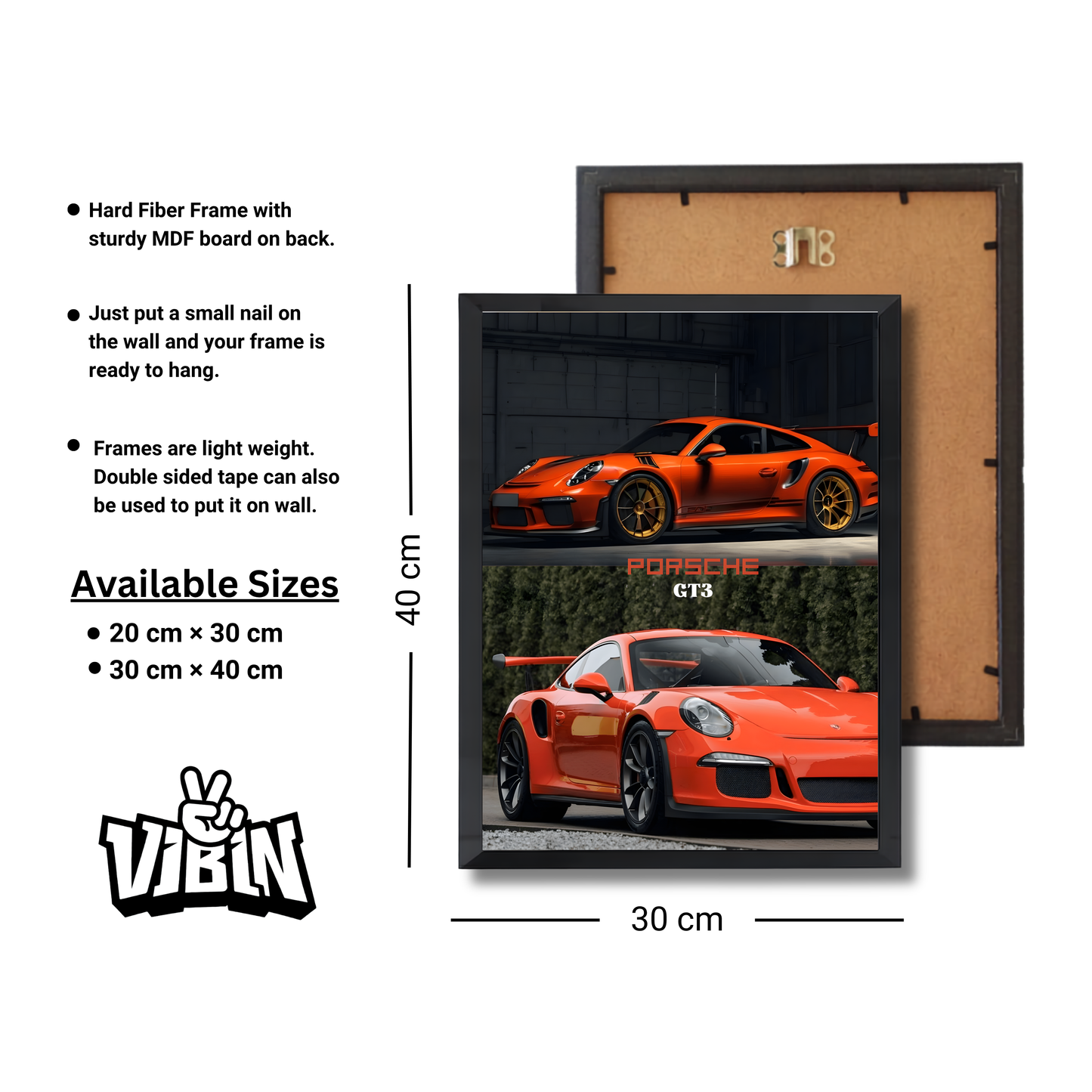 orange porsche GT3 poster #50