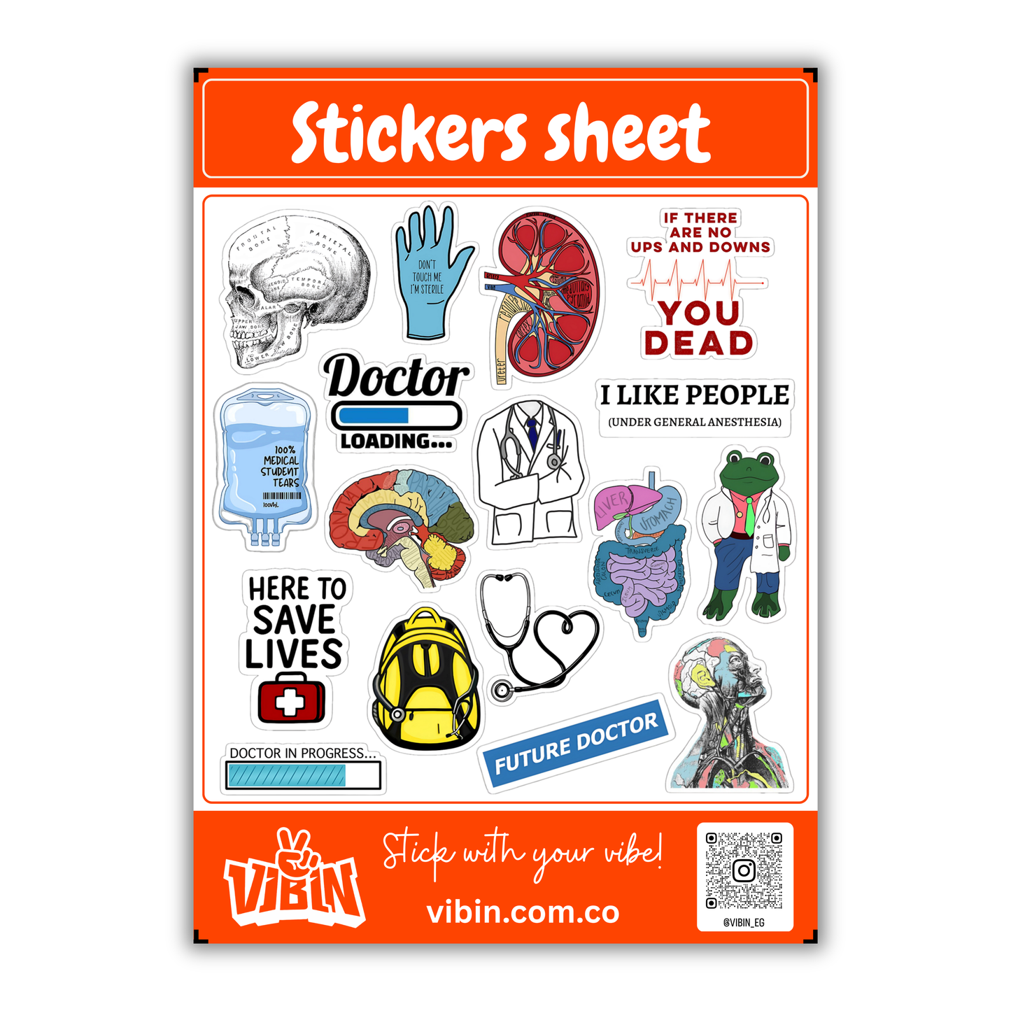 Medicine mini stickers sheet -5