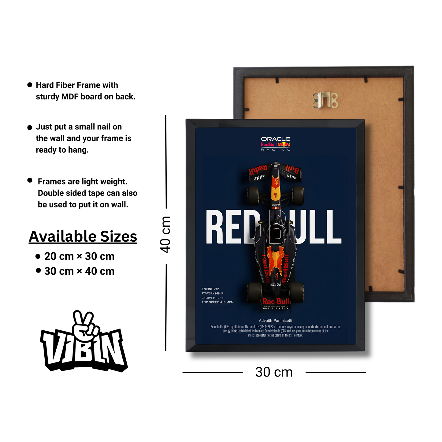 Oracle Red Bull Racing Formula 1 Poster #714