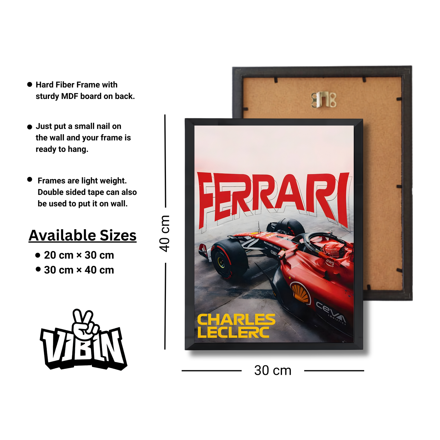 Charles Leclerc and the Ferrari SF-24 Formula 1 Poster #715