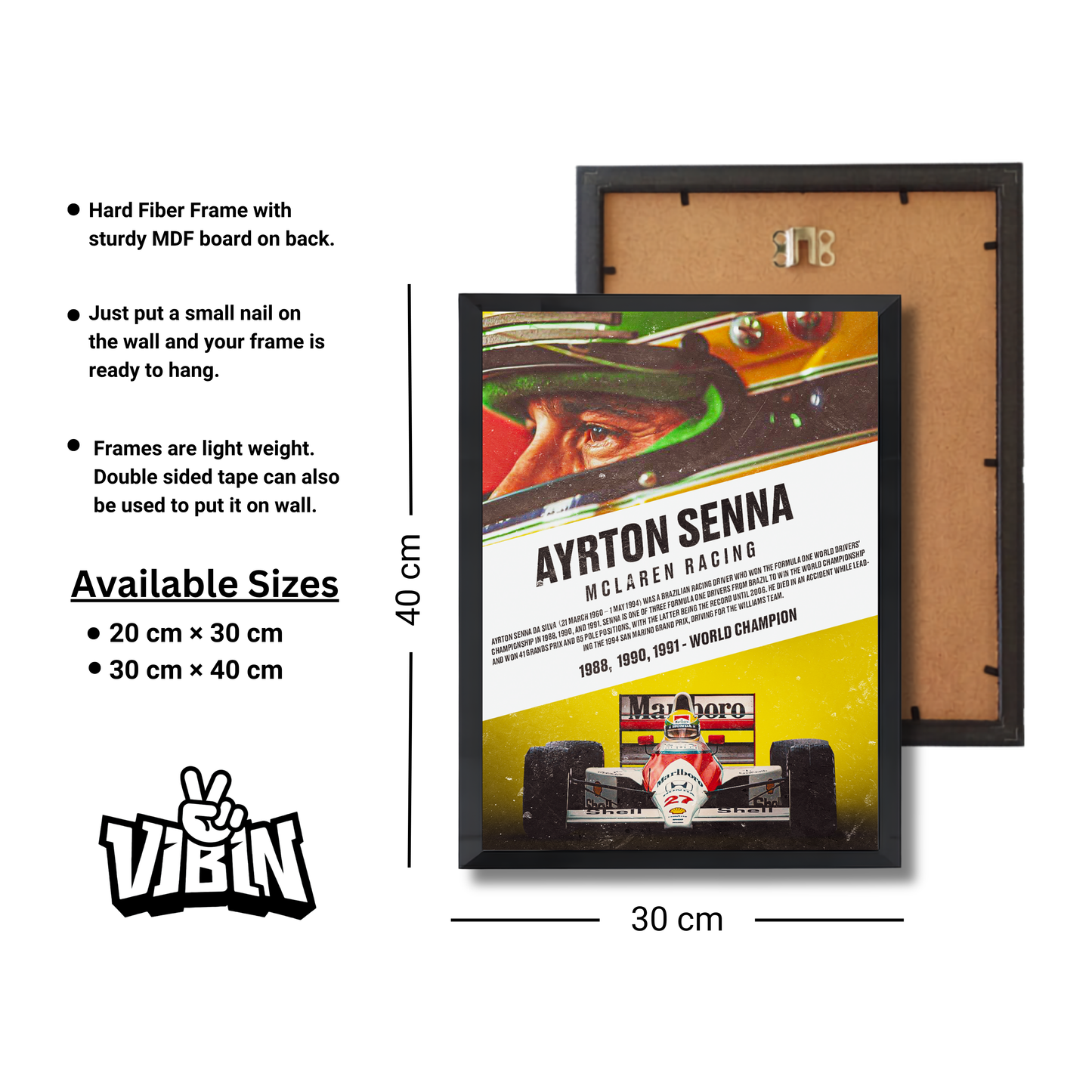 Ayrton Senna Formula 1 Poster #748