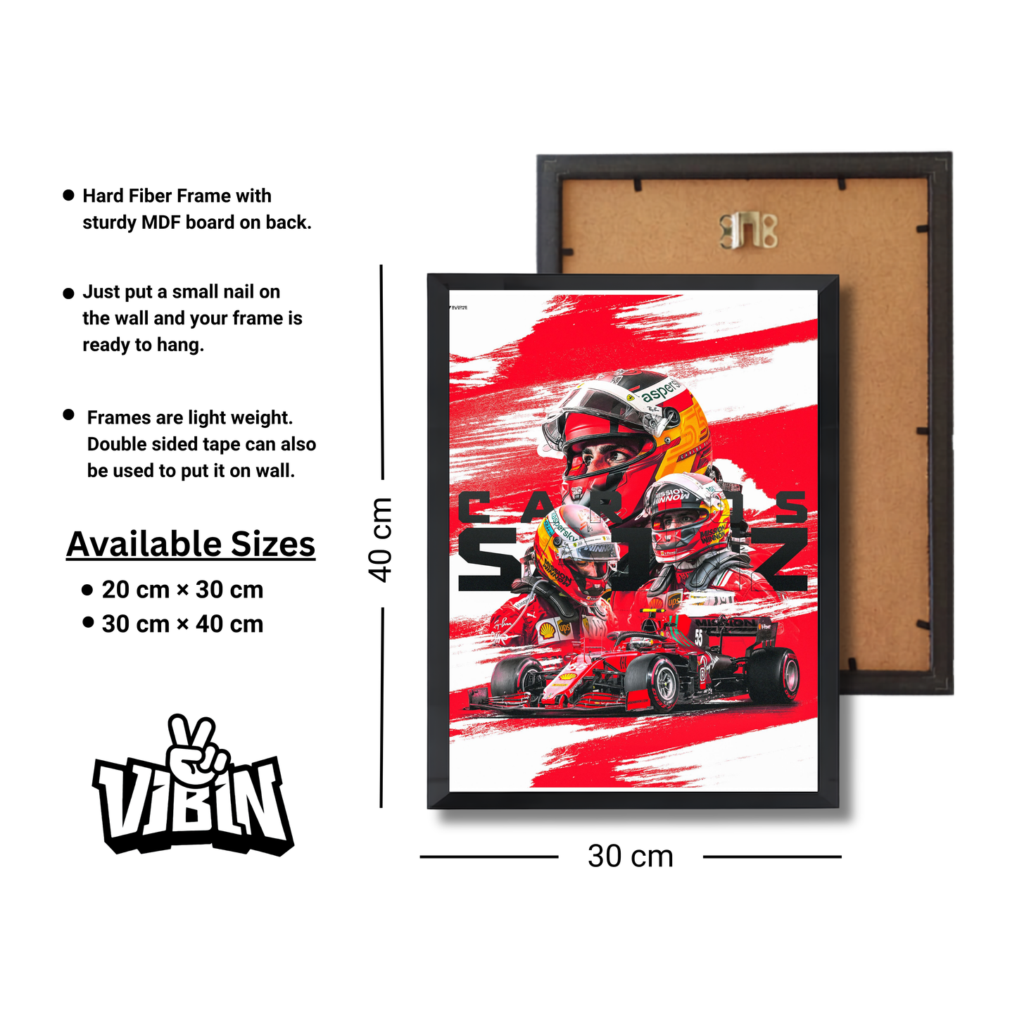 Carlos Sainz Ferrari F1 Poster #773