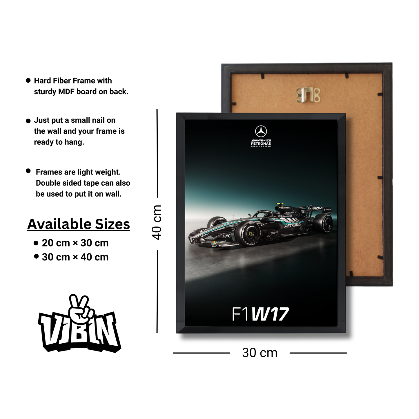 Mercedes-AMG PETRONAS F1 Team W17 Formula 1 Poster #722