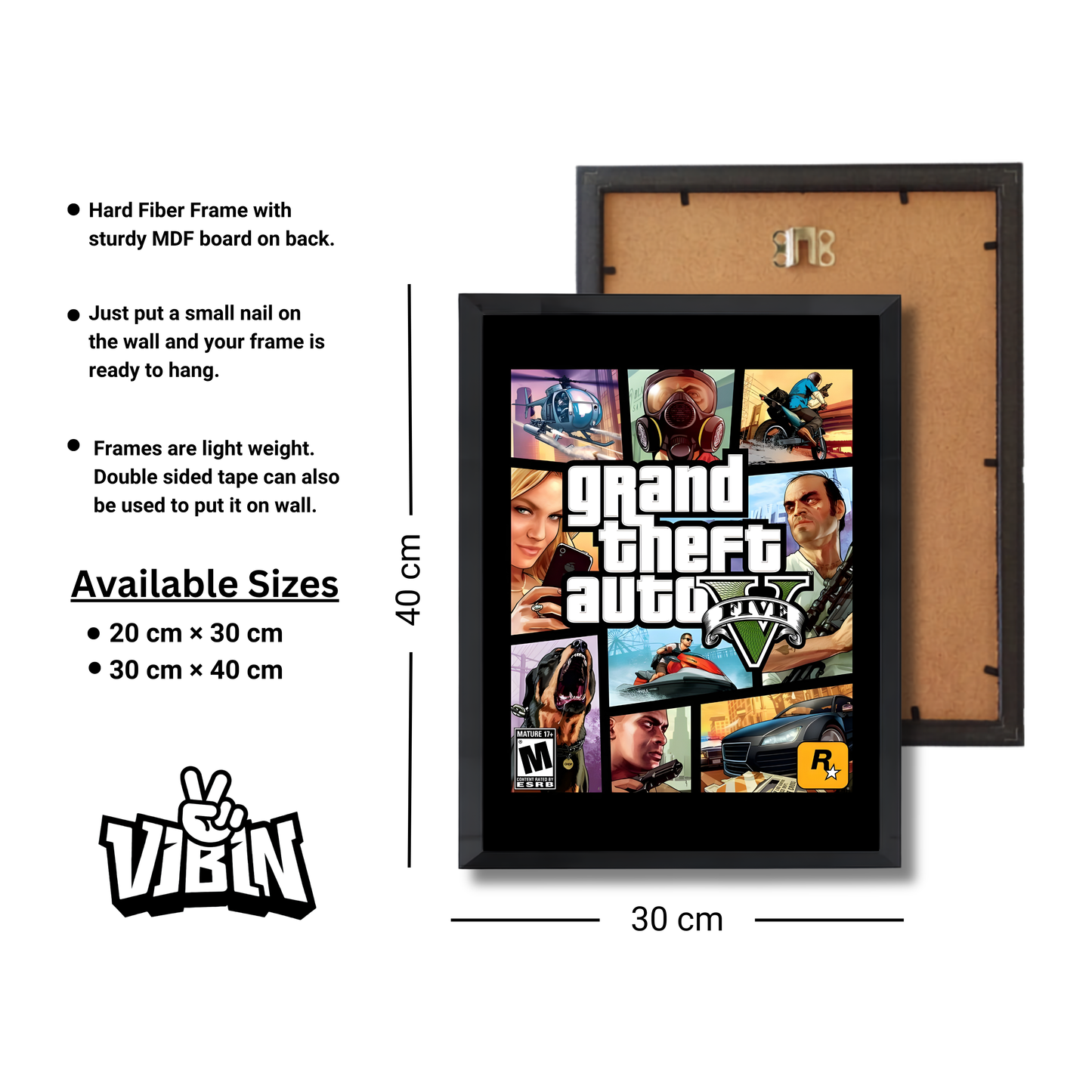 Grand Theft Auto Five (GTA V) Gaming Poster #331