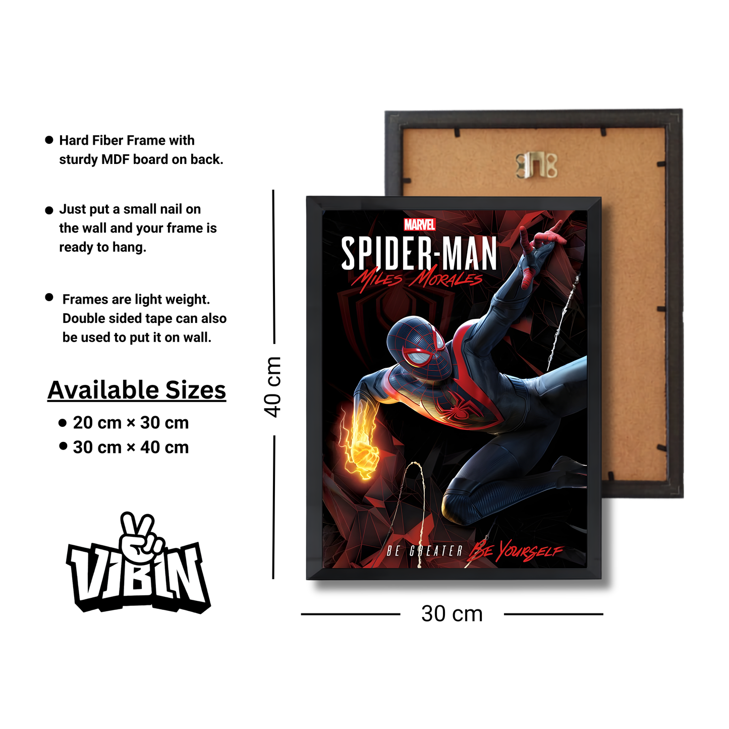 SPIDER-MAN MILES MORALES - CYBERNETIC SWING Gaming Poster #426