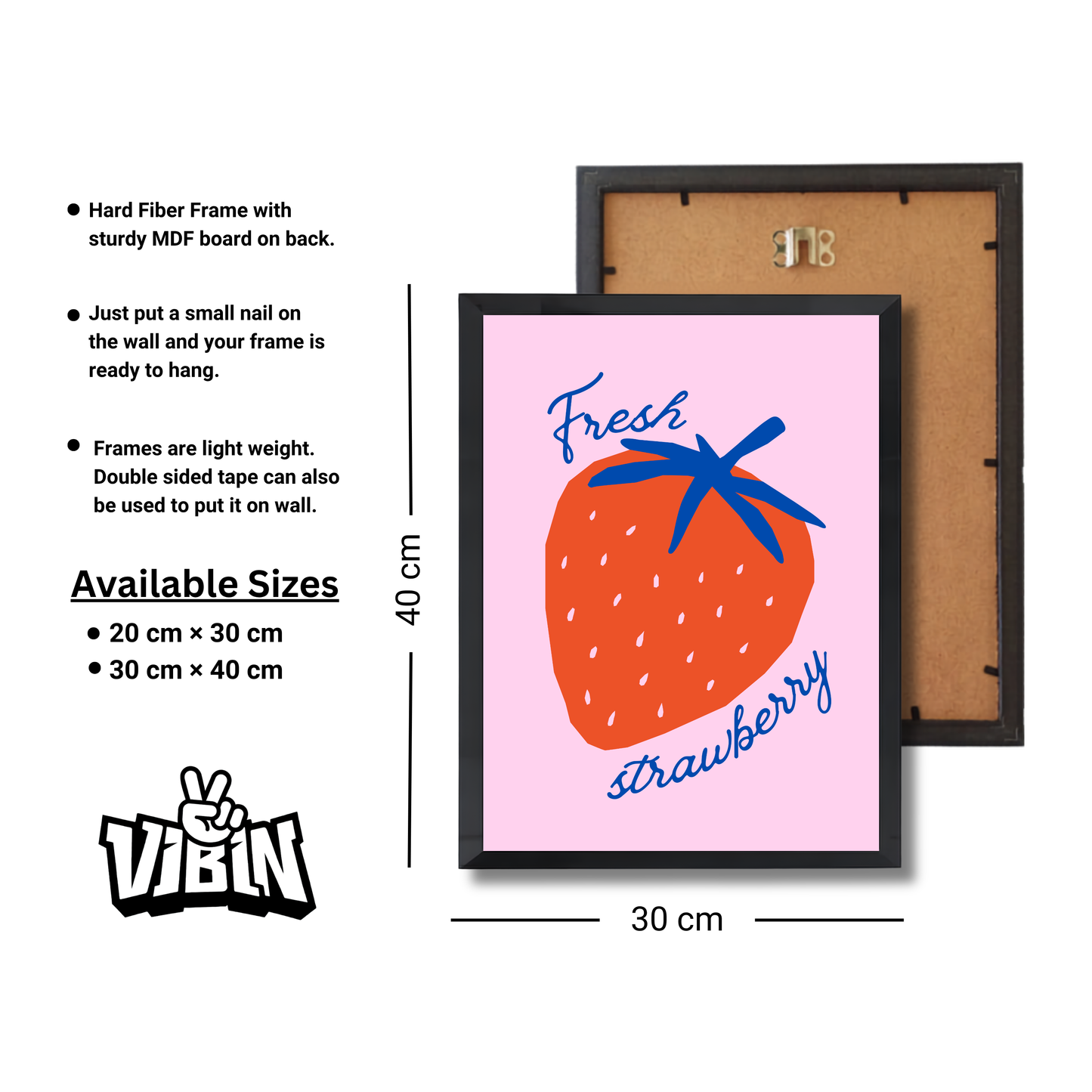 Fresh strawberry Girly Poster #554