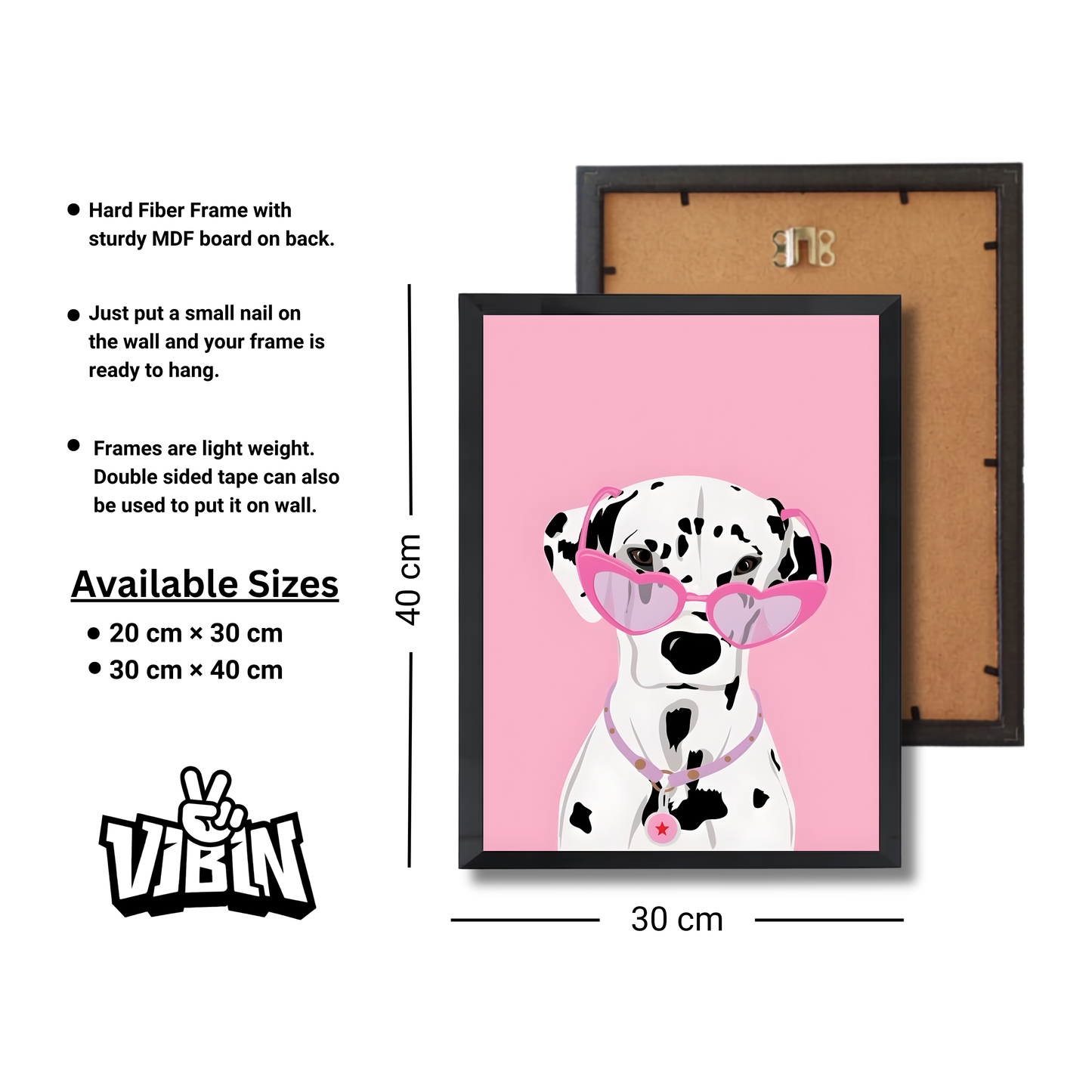 Dalmatian dog pink sunglasses Girly Poster #472
