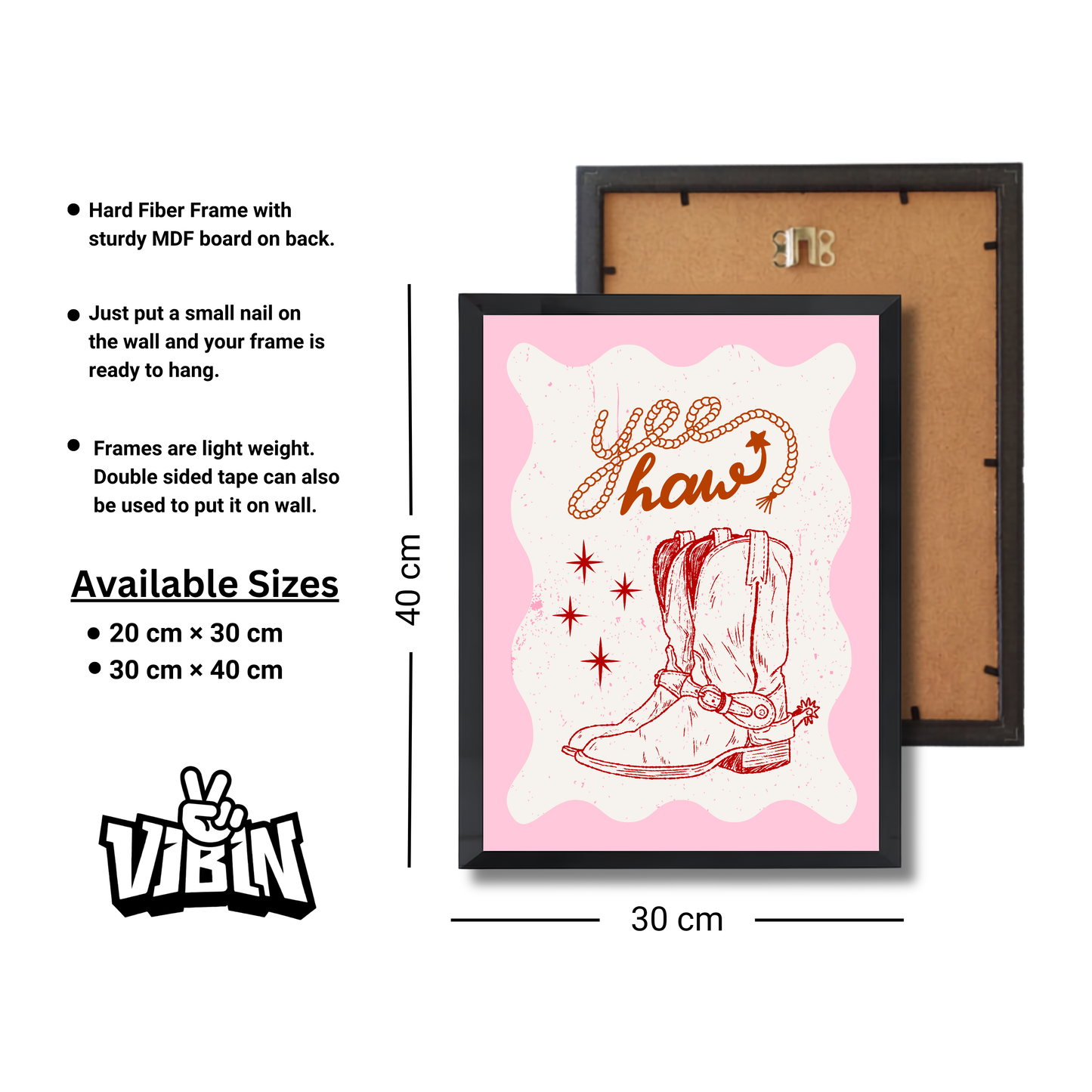 "Yee Haw" coquette cowgirl boots Girly Poster #568