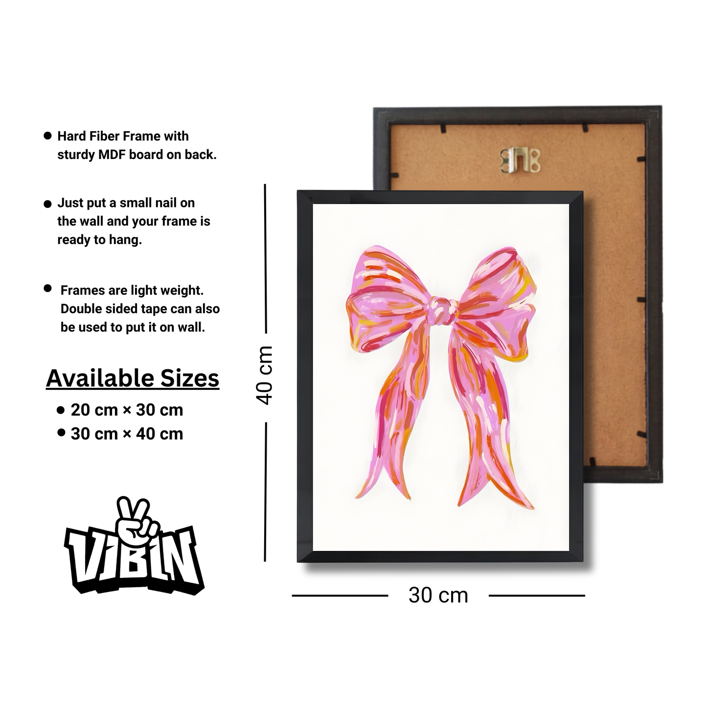 Pink Bow Girly Poster #497