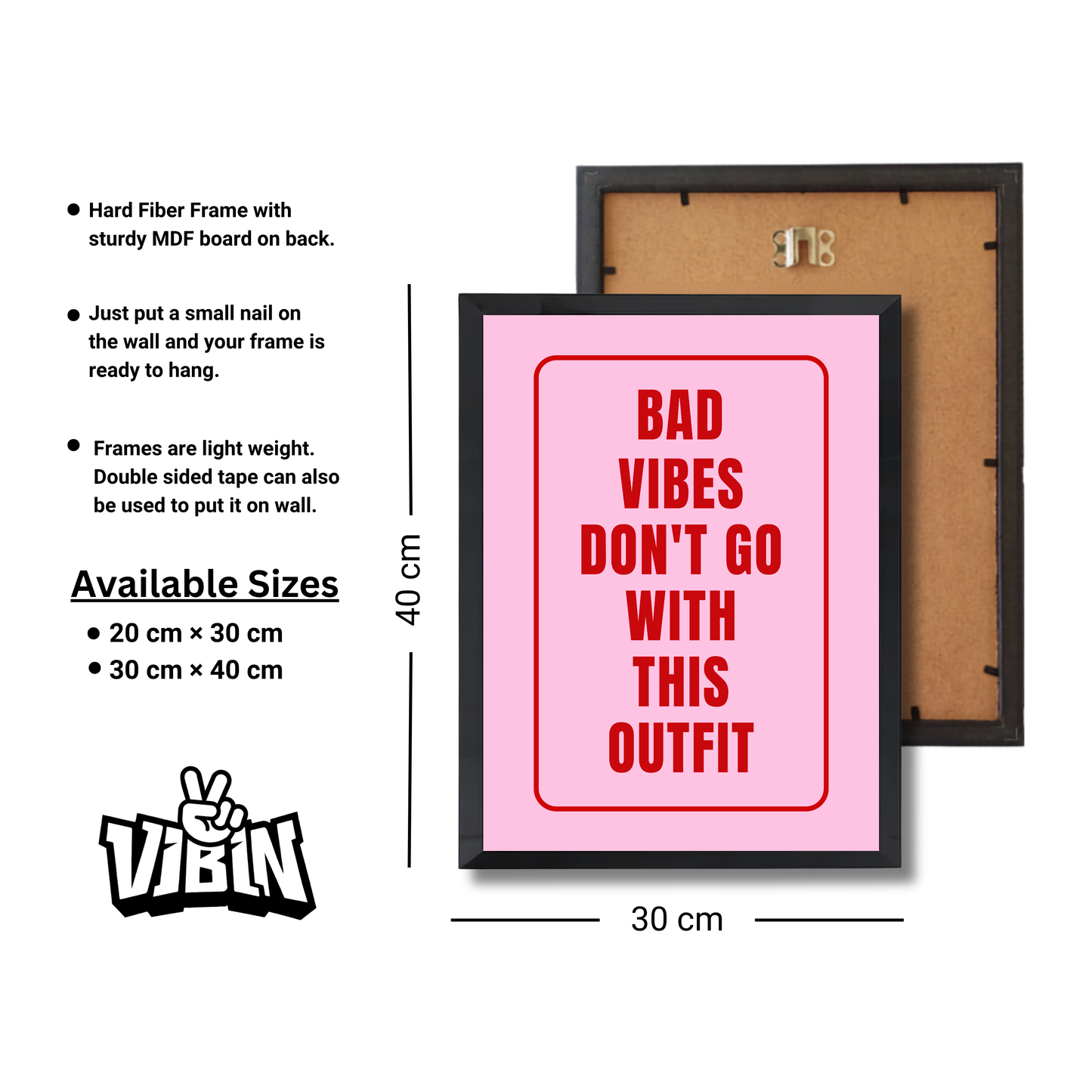 bad vibes don’t go with my outfit Girly Poster #501