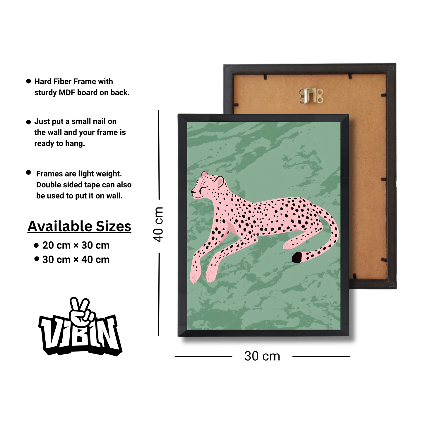 pink cheetah Girly Poster #516