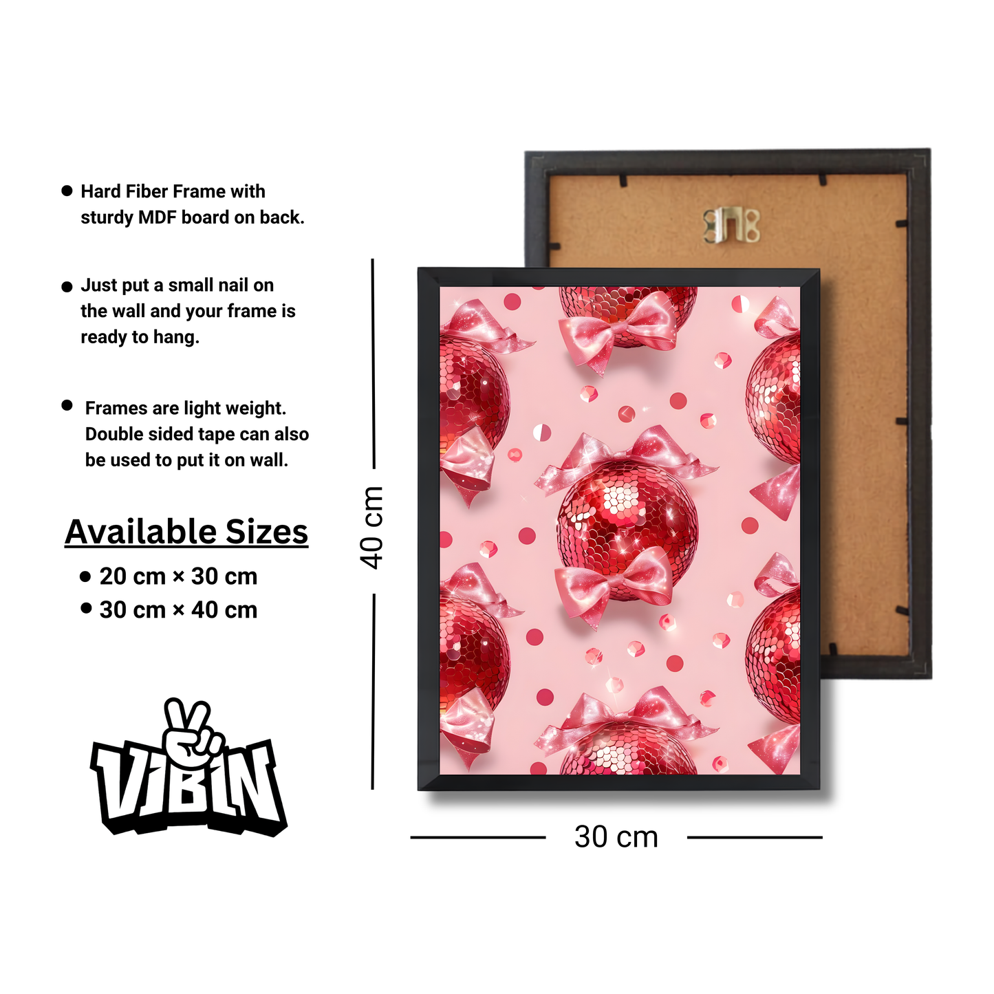 Coquette Disco Balls 2 Pattern Girly Poster #521