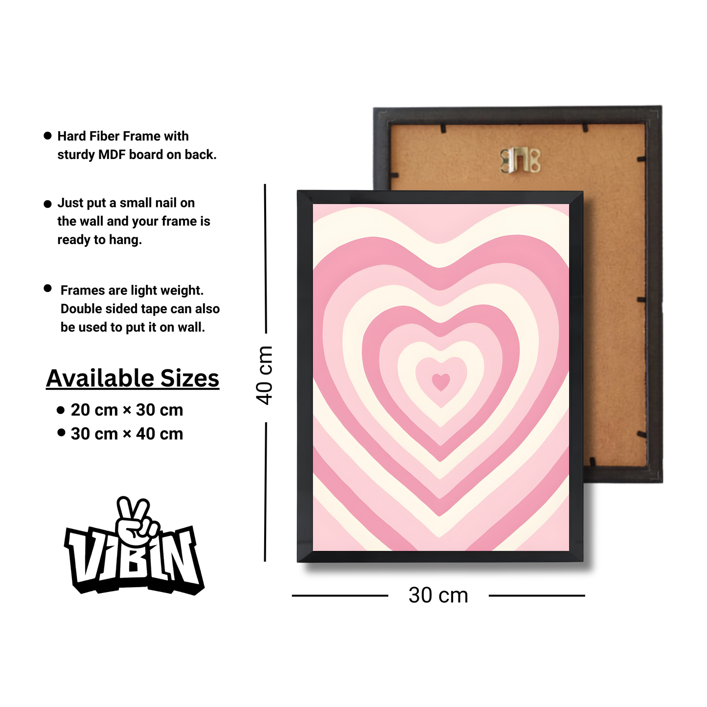 pink heart aesthetic Girly Poster #526