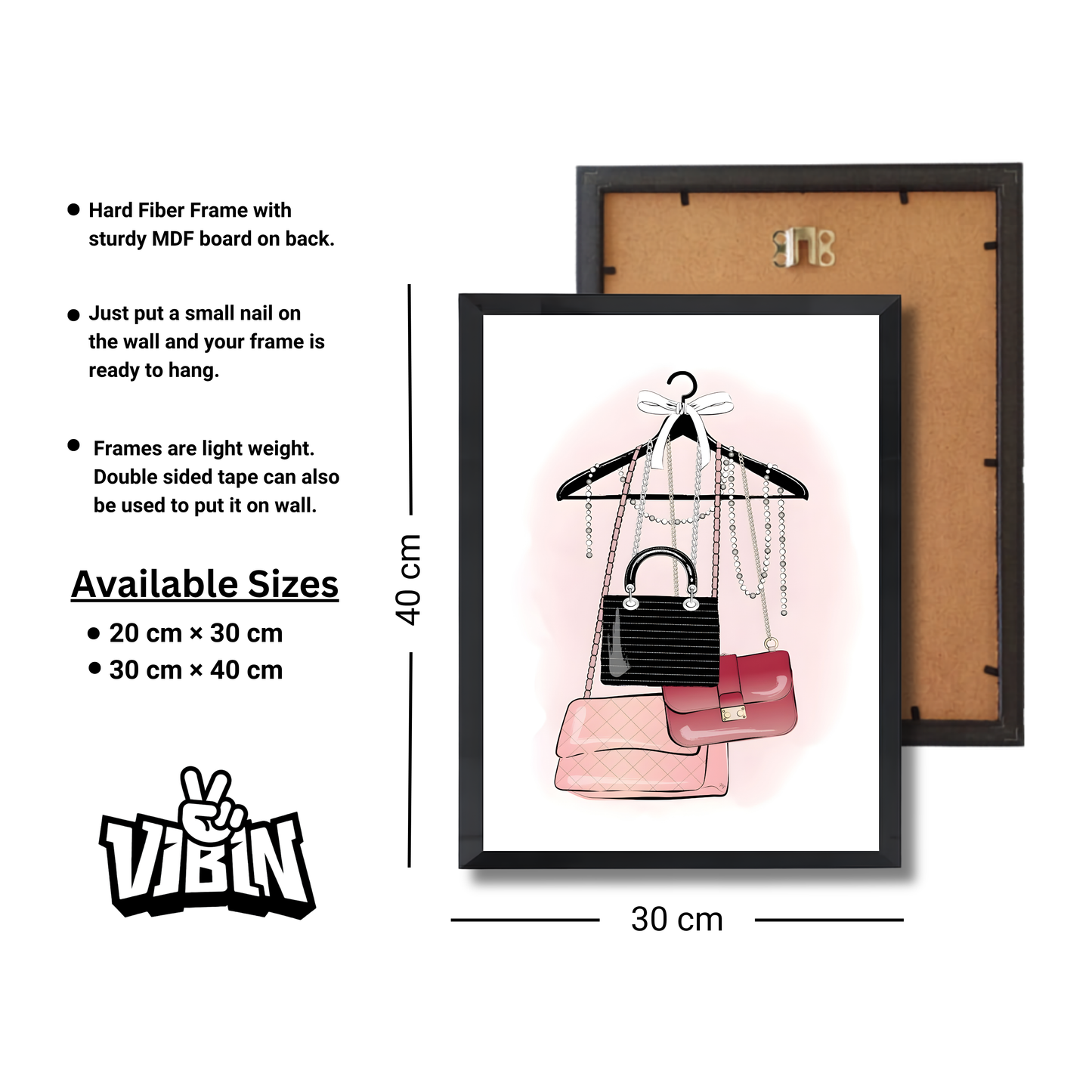 Glam Handbags Hanging Girly Poster #531