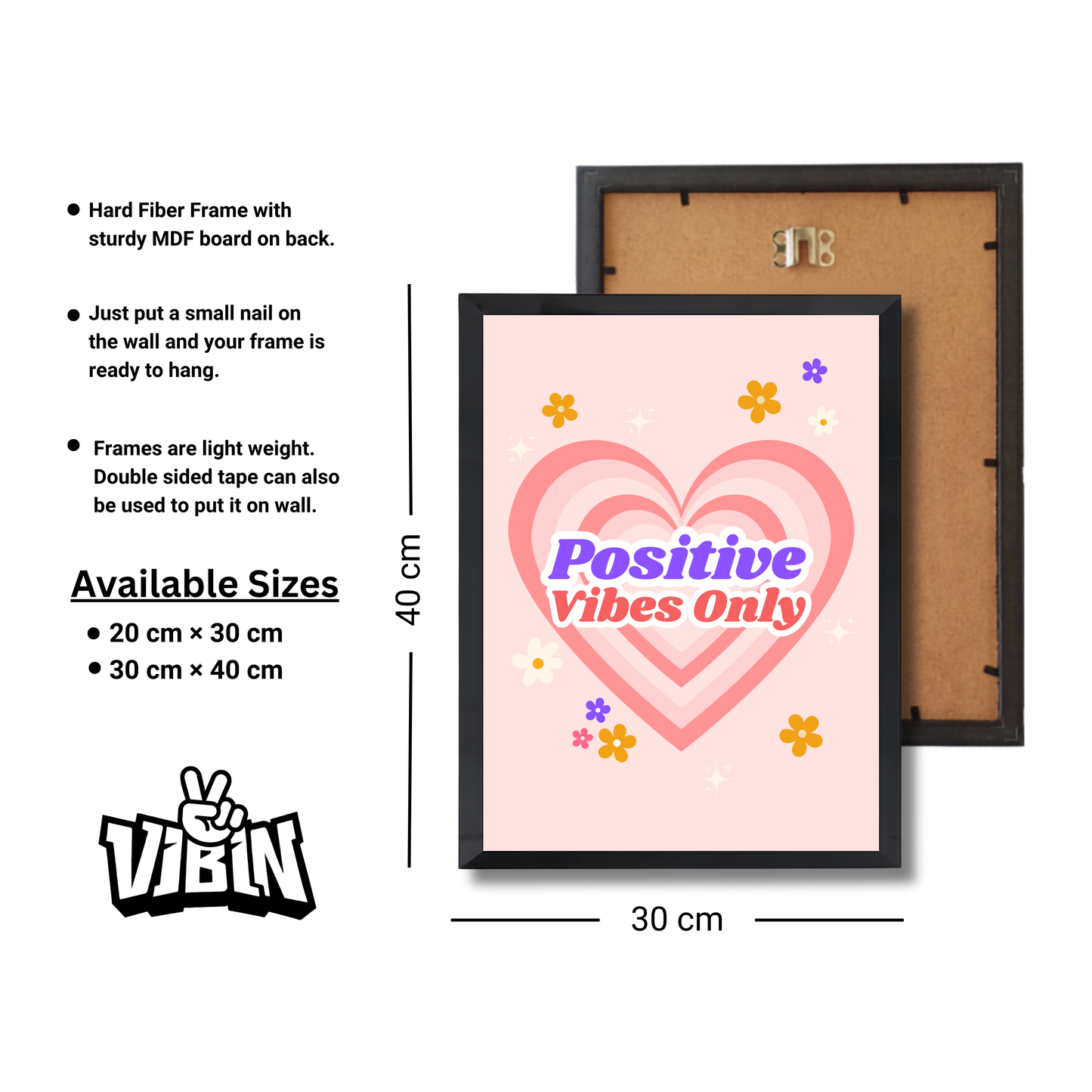 Positive vibes only Girly Poster #539
