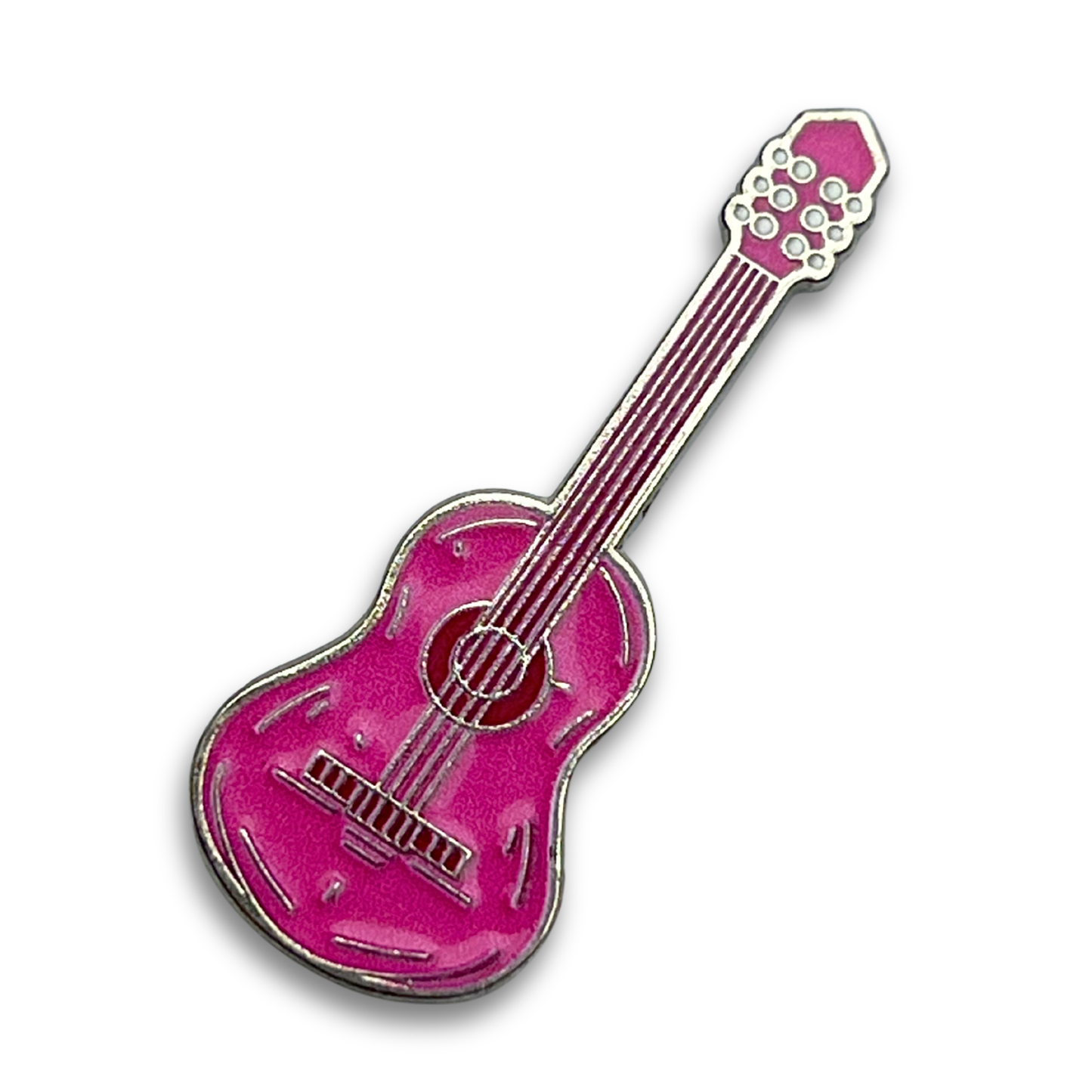 pink acoustic guitar Metal Phone Sticker With 3M Sticky Backing