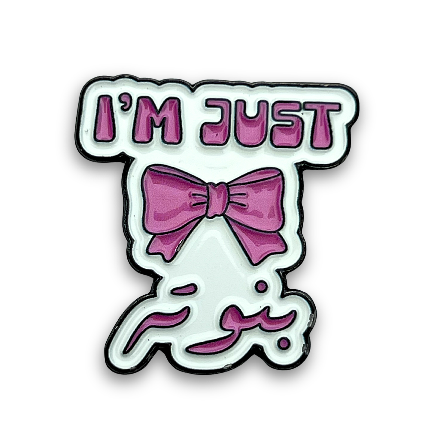 I'M JUST BANOTA Metal Phone Sticker With 3M Sticky Backing