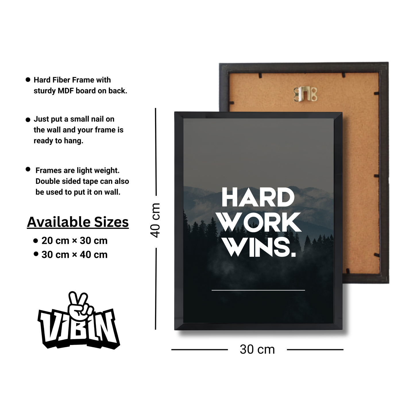 Hard work wins Motivational Poster #580