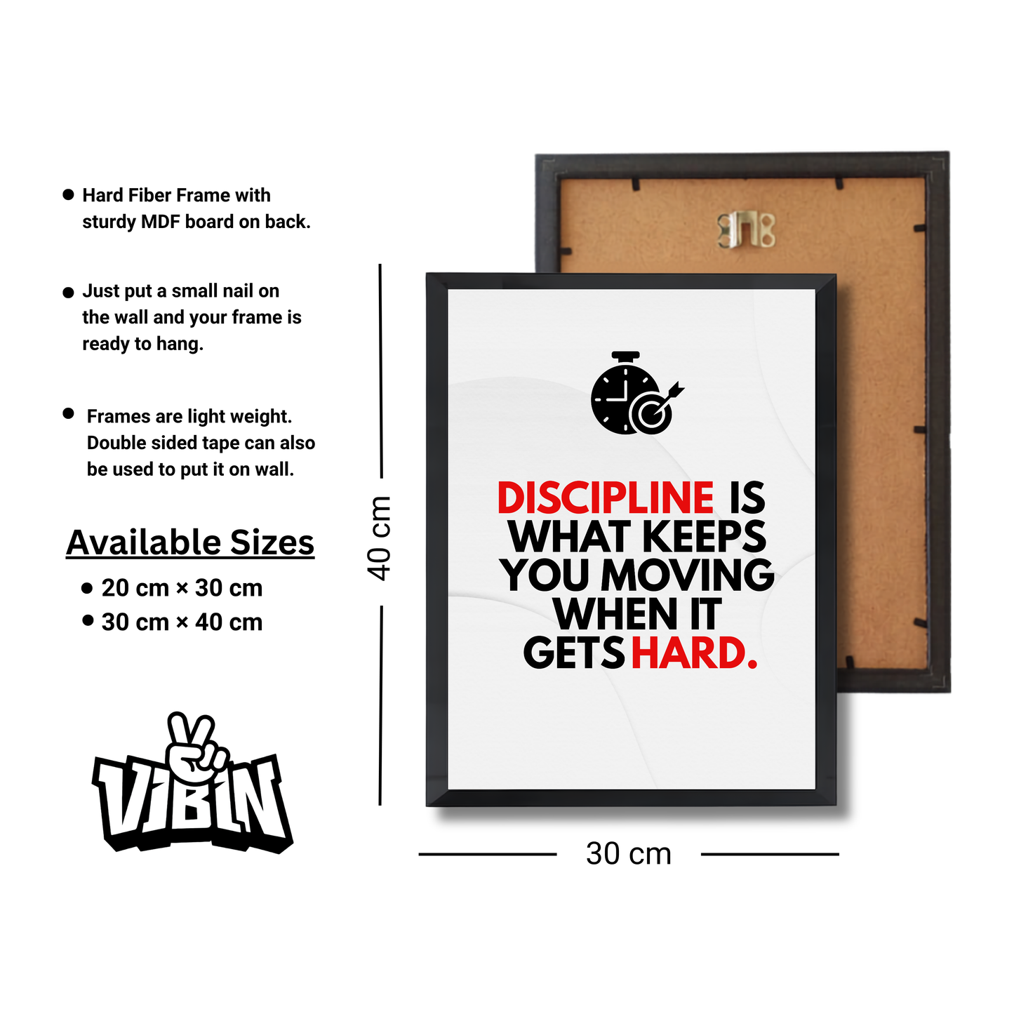 discipline over fleeting Motivational Poster #581