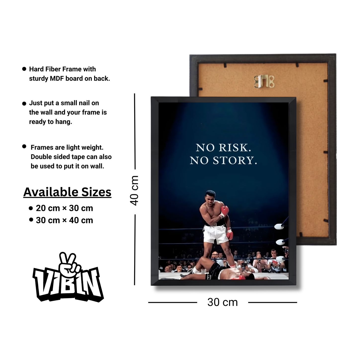 NO RISK. NO STORY. Motivational Poster #611
