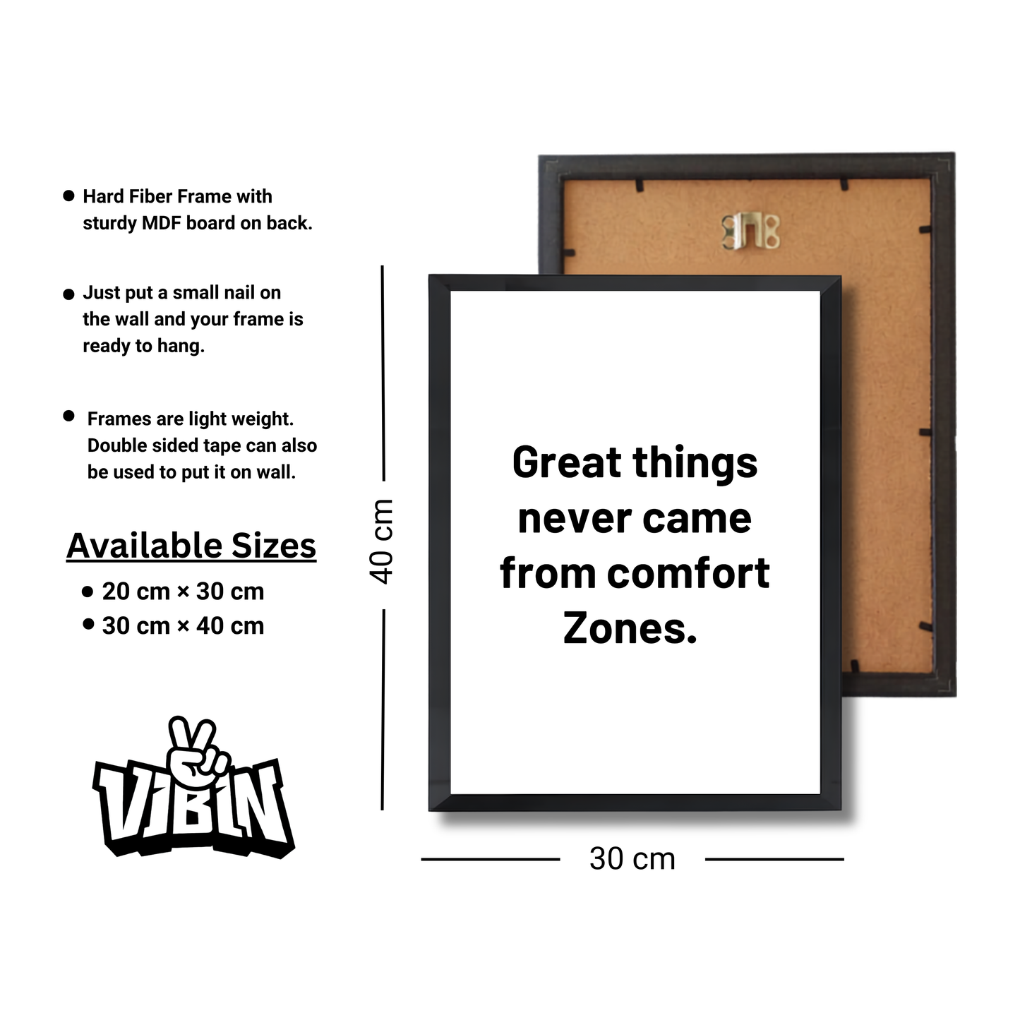 Great things never came from comfort Zones. Motivational Poster #627