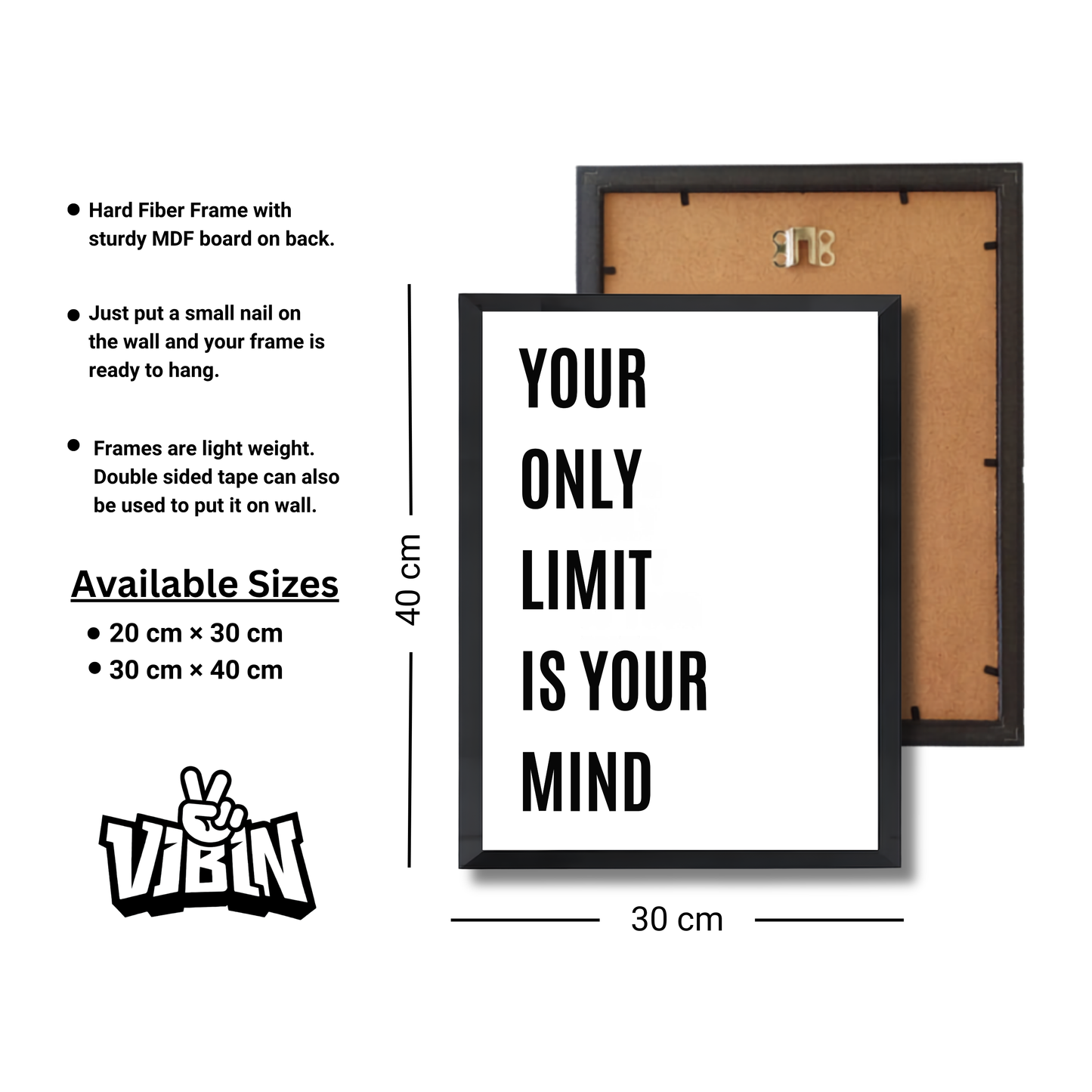 YOUR ONLY LIMIT IS YOUR MIND Motivational Poster #629