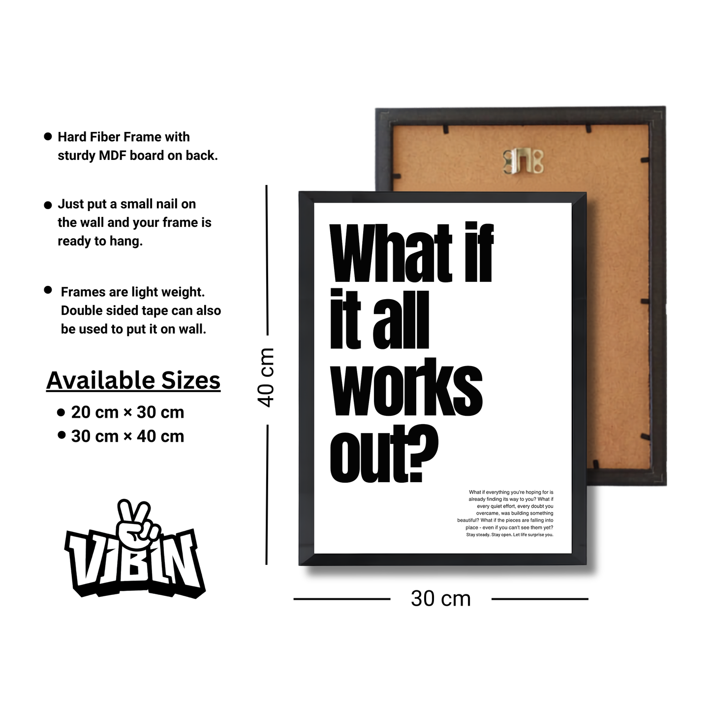 What if it all works out? Motivational Poster #630