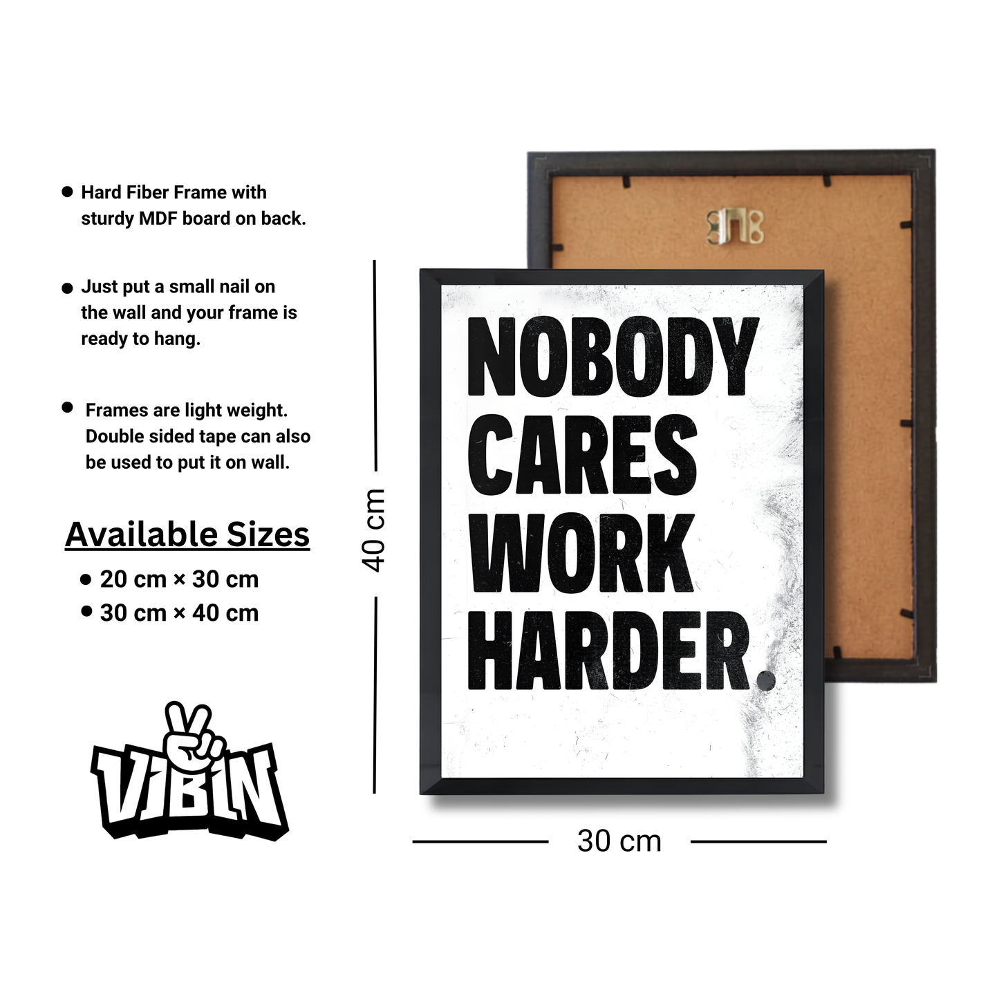 nobody cares work harder Motivational Poster #633