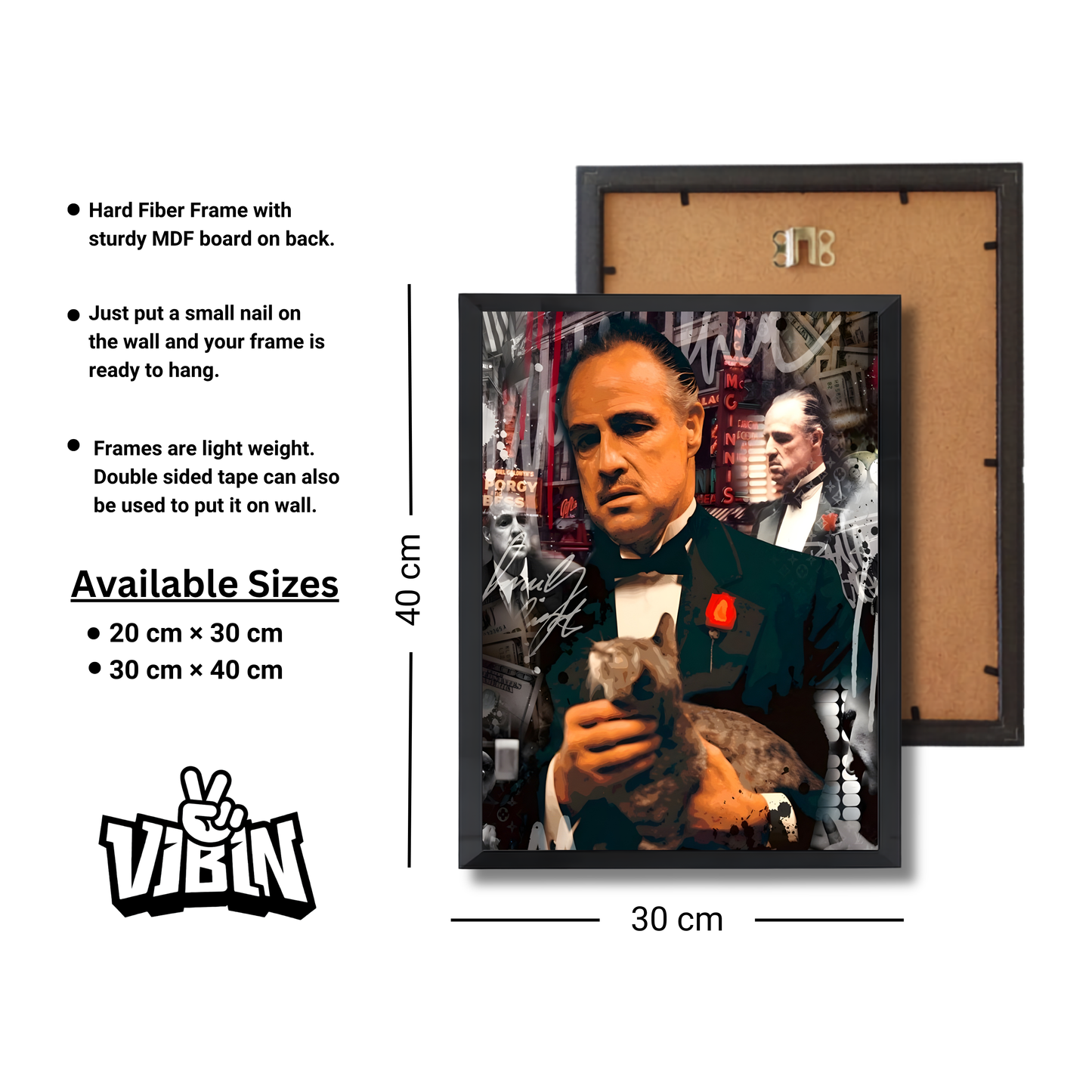 Don Vito Corleone from the 1972 film The Godfather. Poster #652